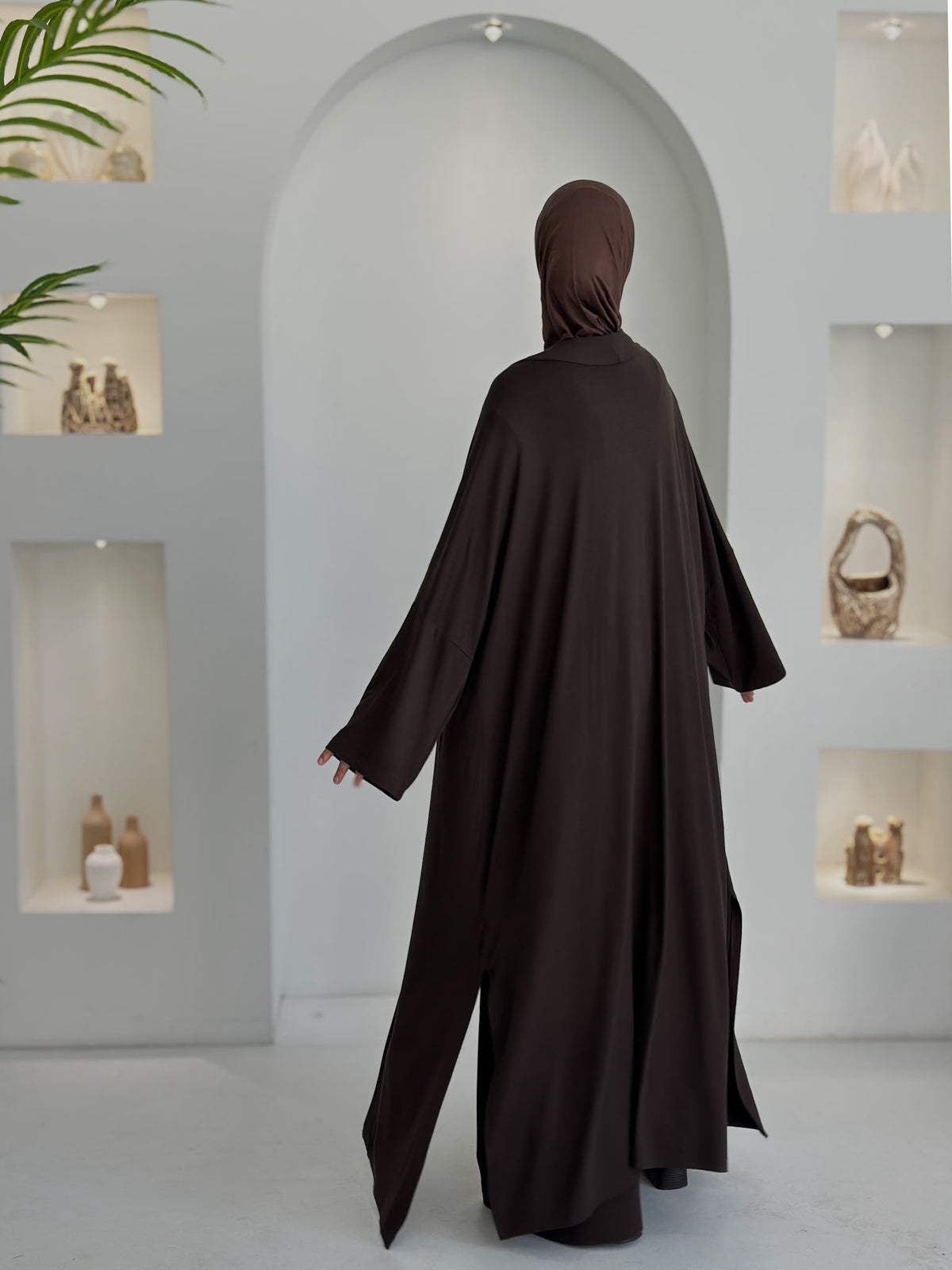 3 lü Bambu Viskon Takım Kahverengi+Bambu Form Boneli Şal ÖN SİPARİŞ ÜRÜNÜMÜZDÜR