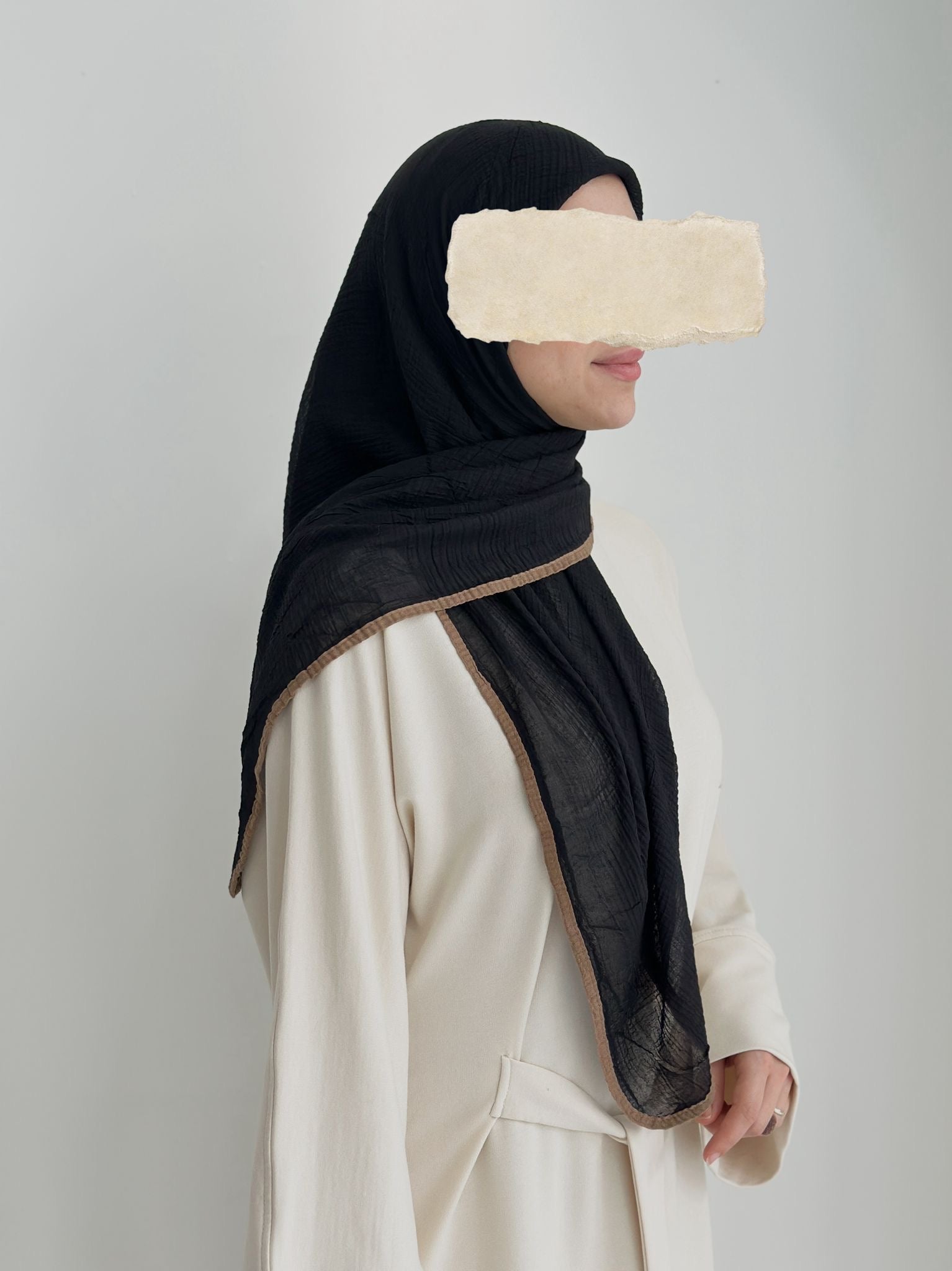 Muslin Eşarp Koyu Gri(100/115)