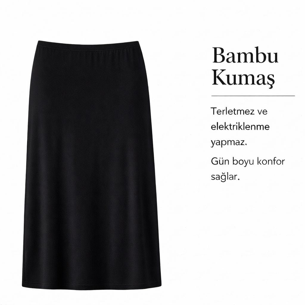 Bambu Midi Boy Kombinazon-Siyah ÖN SİPARİŞ ÜRÜNÜMÜZDÜR