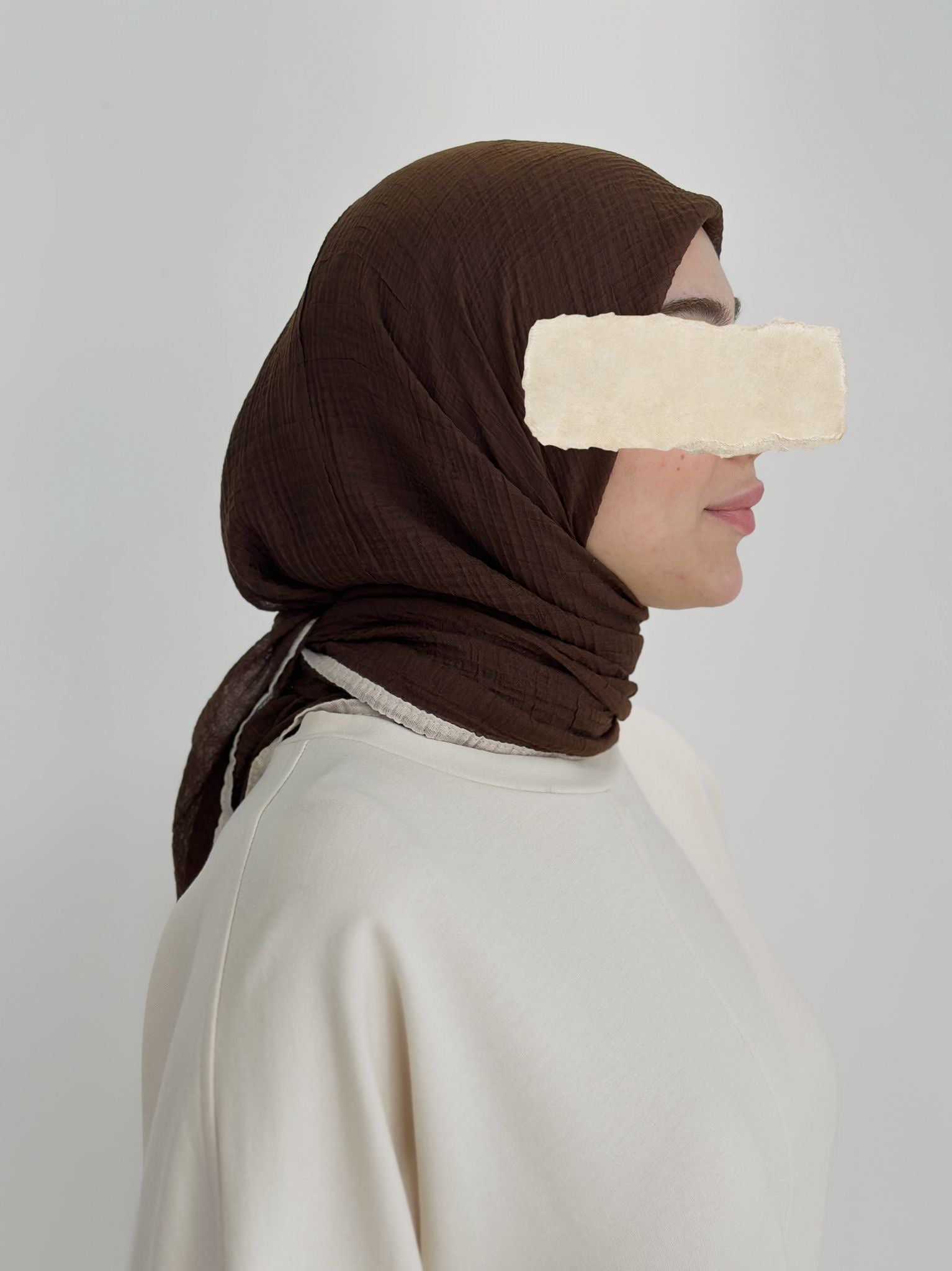 Muslin Eşarp Aci Kahve(100/115)