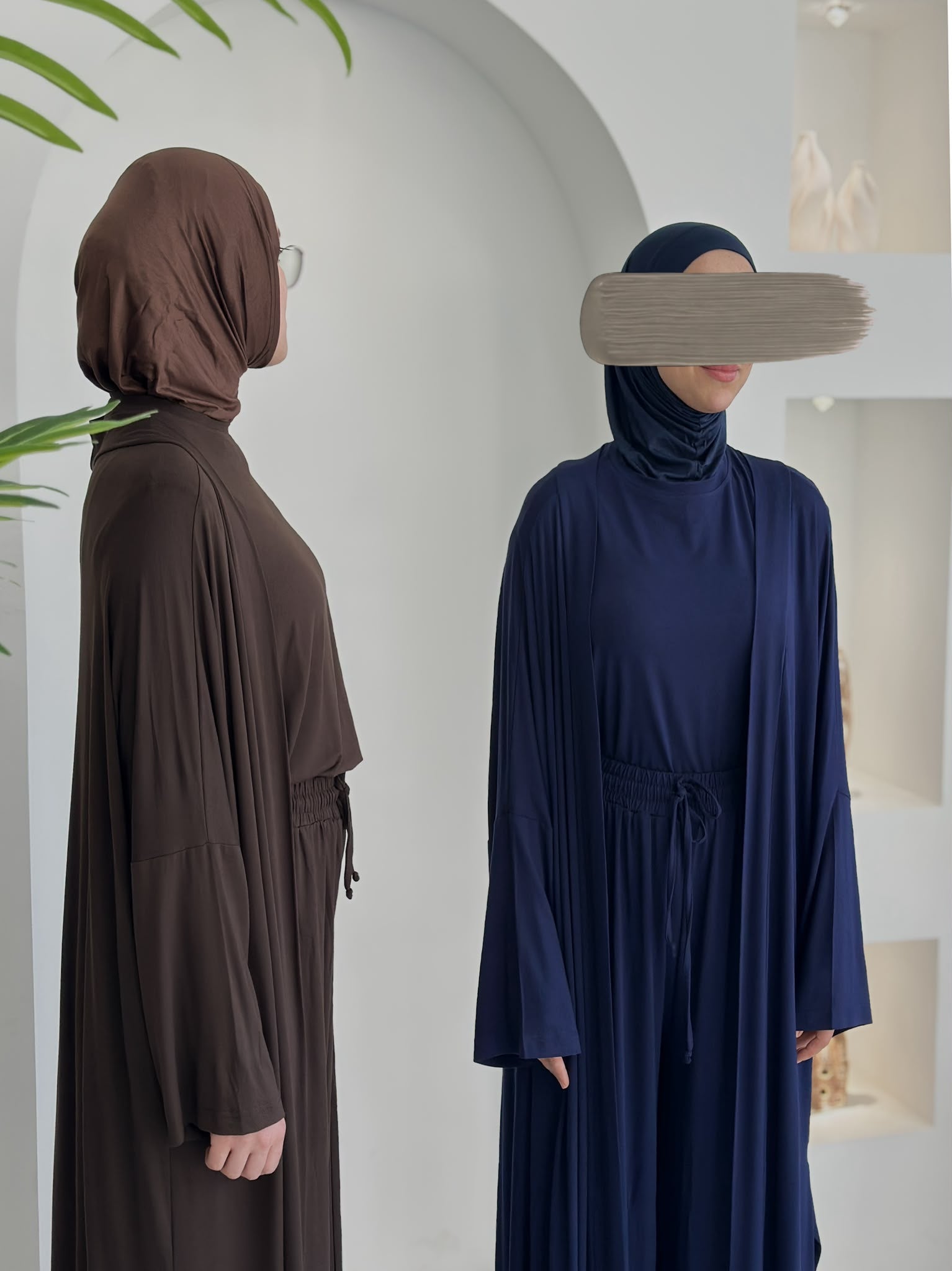 3 lü Bambu Viskon Takım Lacivert+Bambu Form Boneli Şal ÖN SİPARİŞ ÜRÜNÜMÜZDÜR