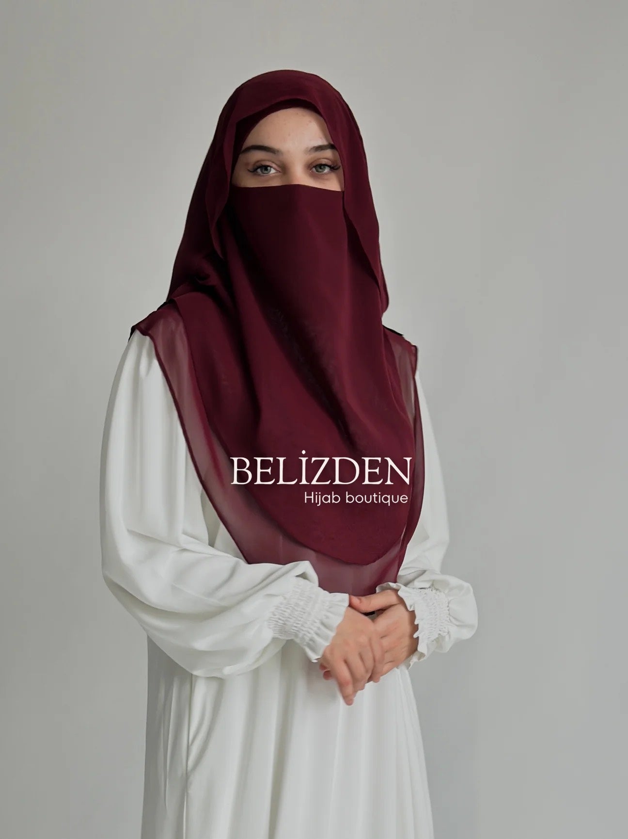 Asya Taçlı Sufle Kısa Bordo