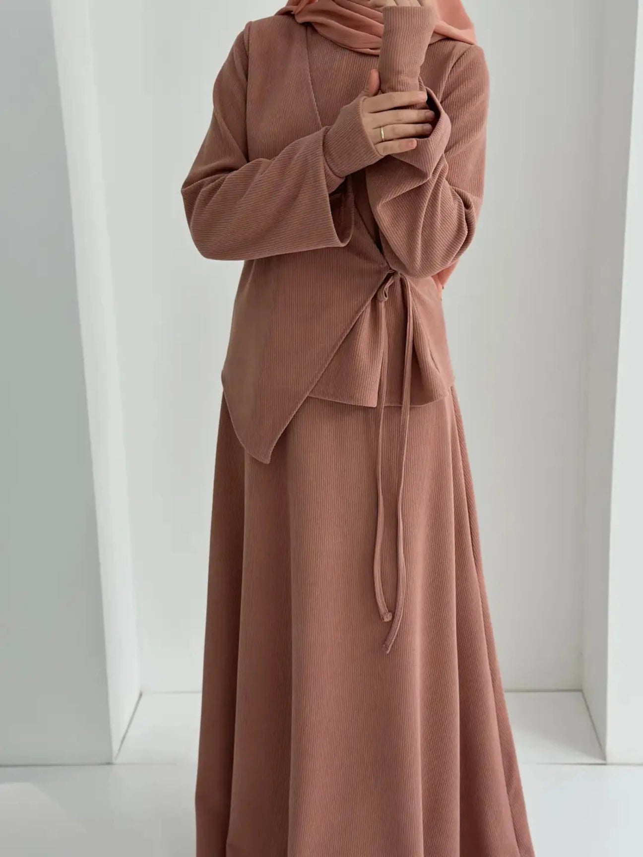 Roza Etekli Takım Pudra