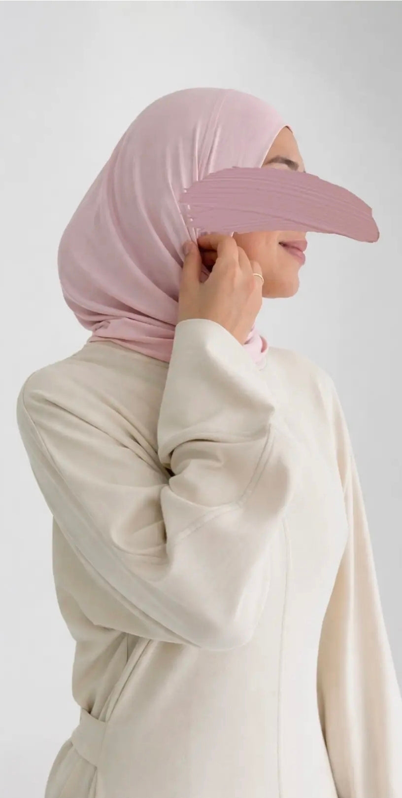 Bambu Form Şal+Bone Takım Açık Pudra ÖN SİPARİŞ ÜRÜNÜMÜZDÜR