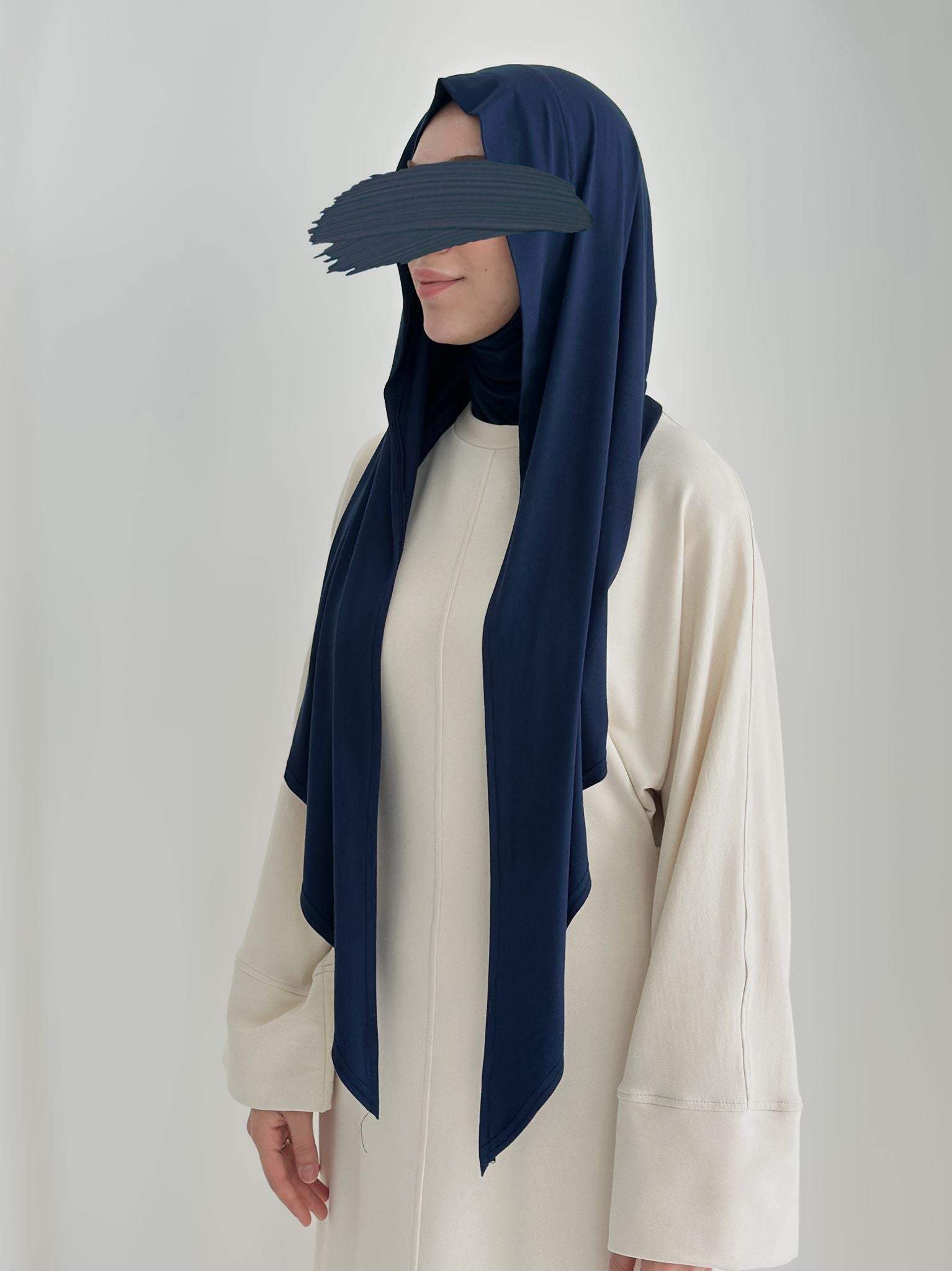 Bambu Form Şal + Bone Takım Lacivert ÖN SİPARİŞ ÜRÜNÜMÜZDÜR