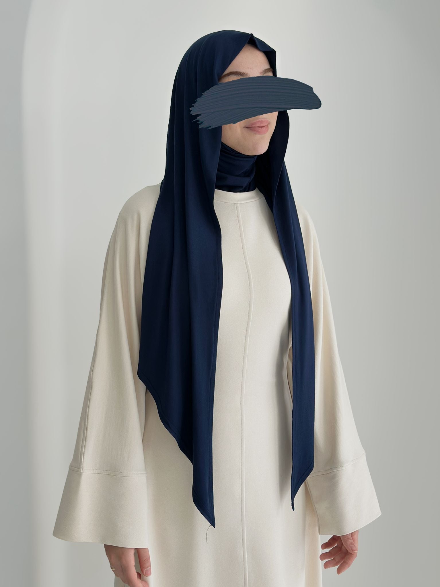 Bambu Form Şal + Bone Takım Lacivert ÖN SİPARİŞ ÜRÜNÜMÜZDÜR