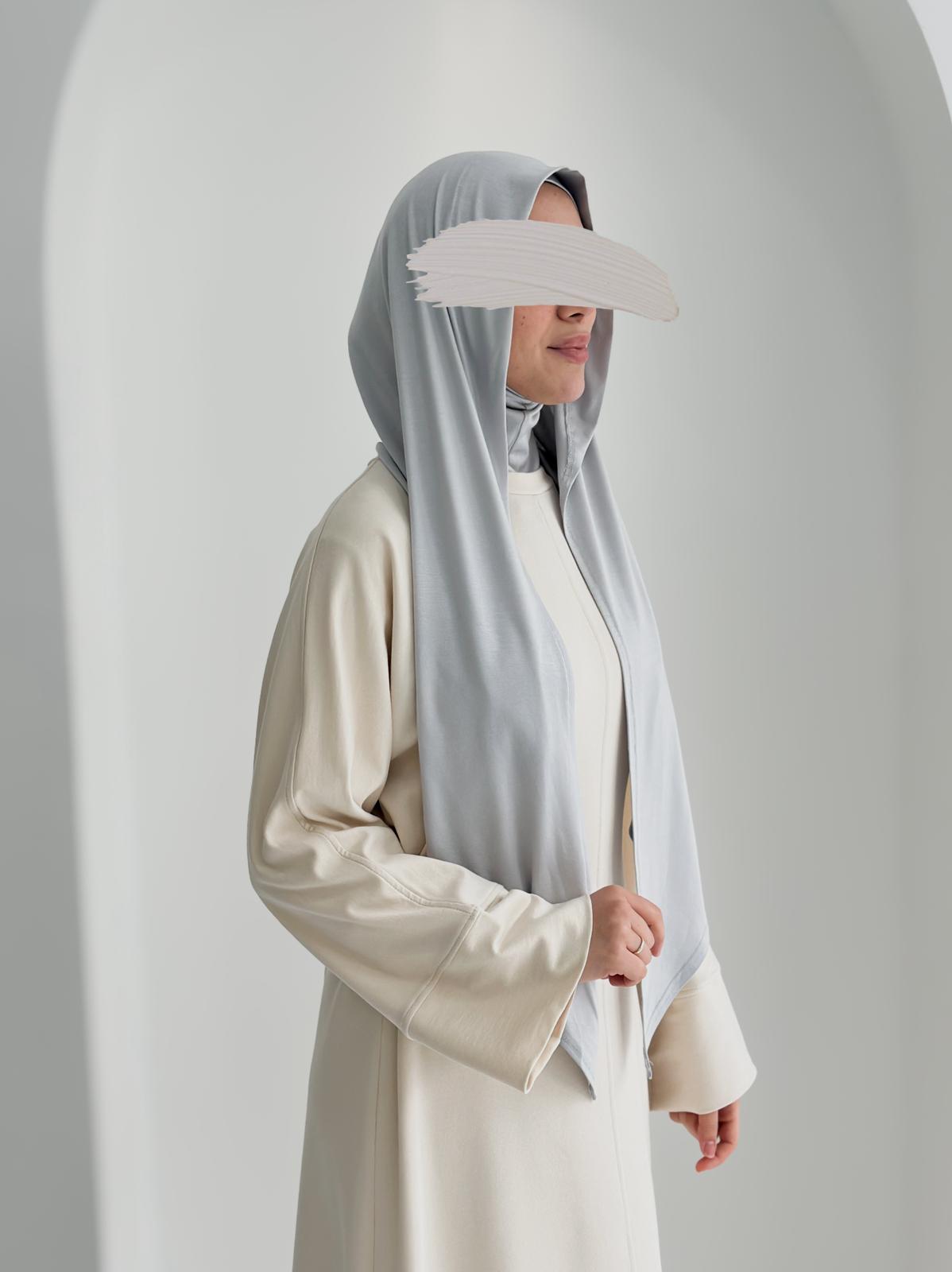 Bambu Form Şal + Bone Takım Açık Gri ÖN SİPARİŞ ÜRÜNÜMÜZDÜR