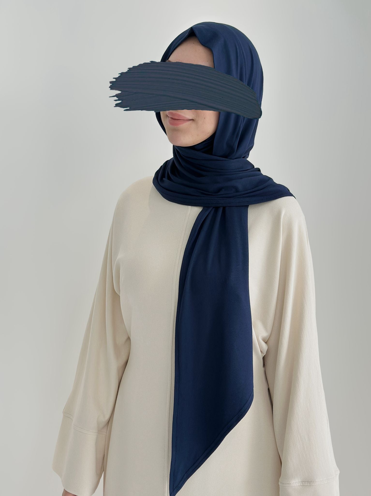 Bambu Form Şal + Bone Takım Lacivert ÖN SİPARİŞ ÜRÜNÜMÜZDÜR