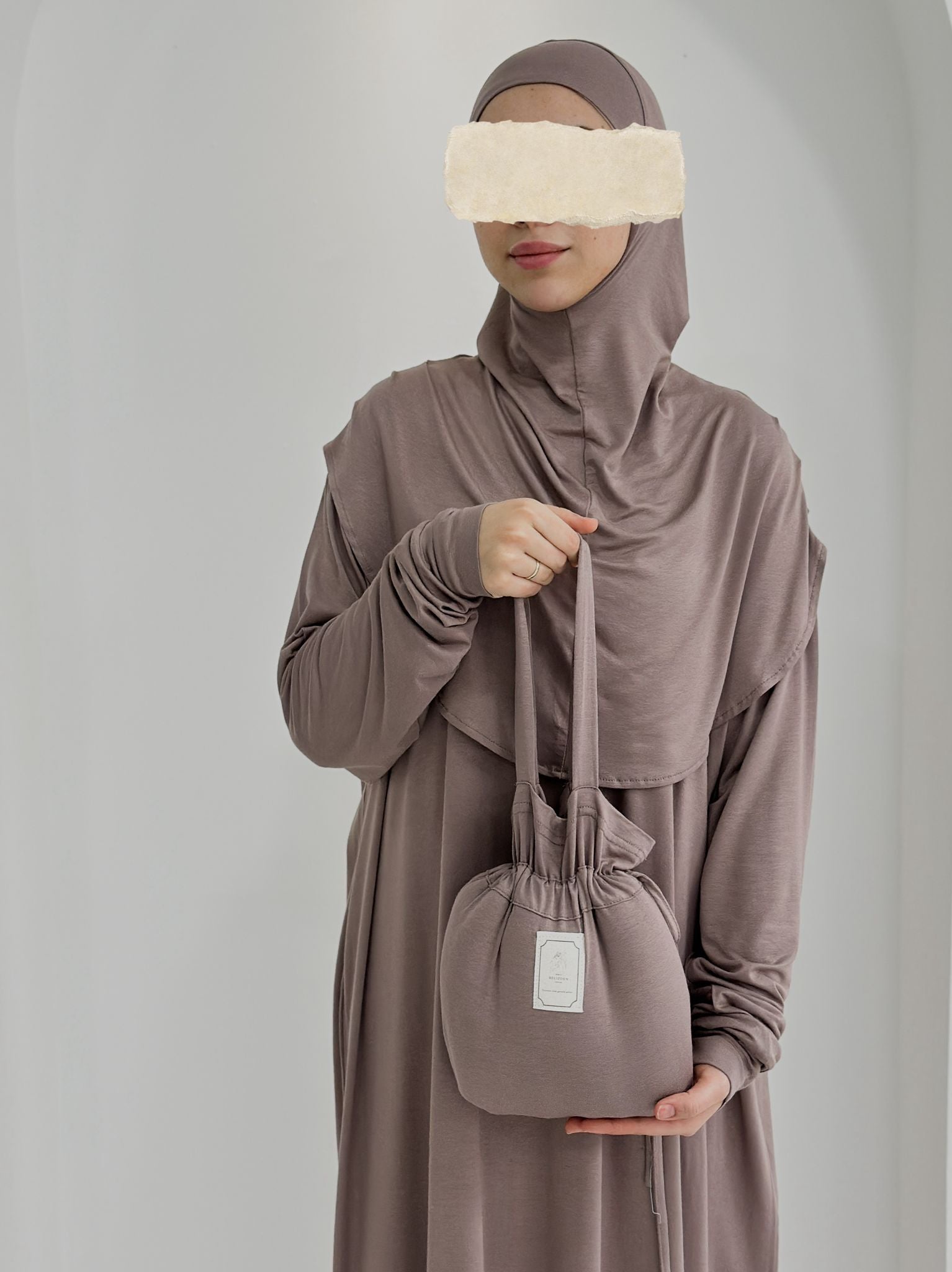 Pamuk Boneli Namaz Elbisesi Vizon ÖN SİPARİŞ ÜRÜNÜMÜZDÜR