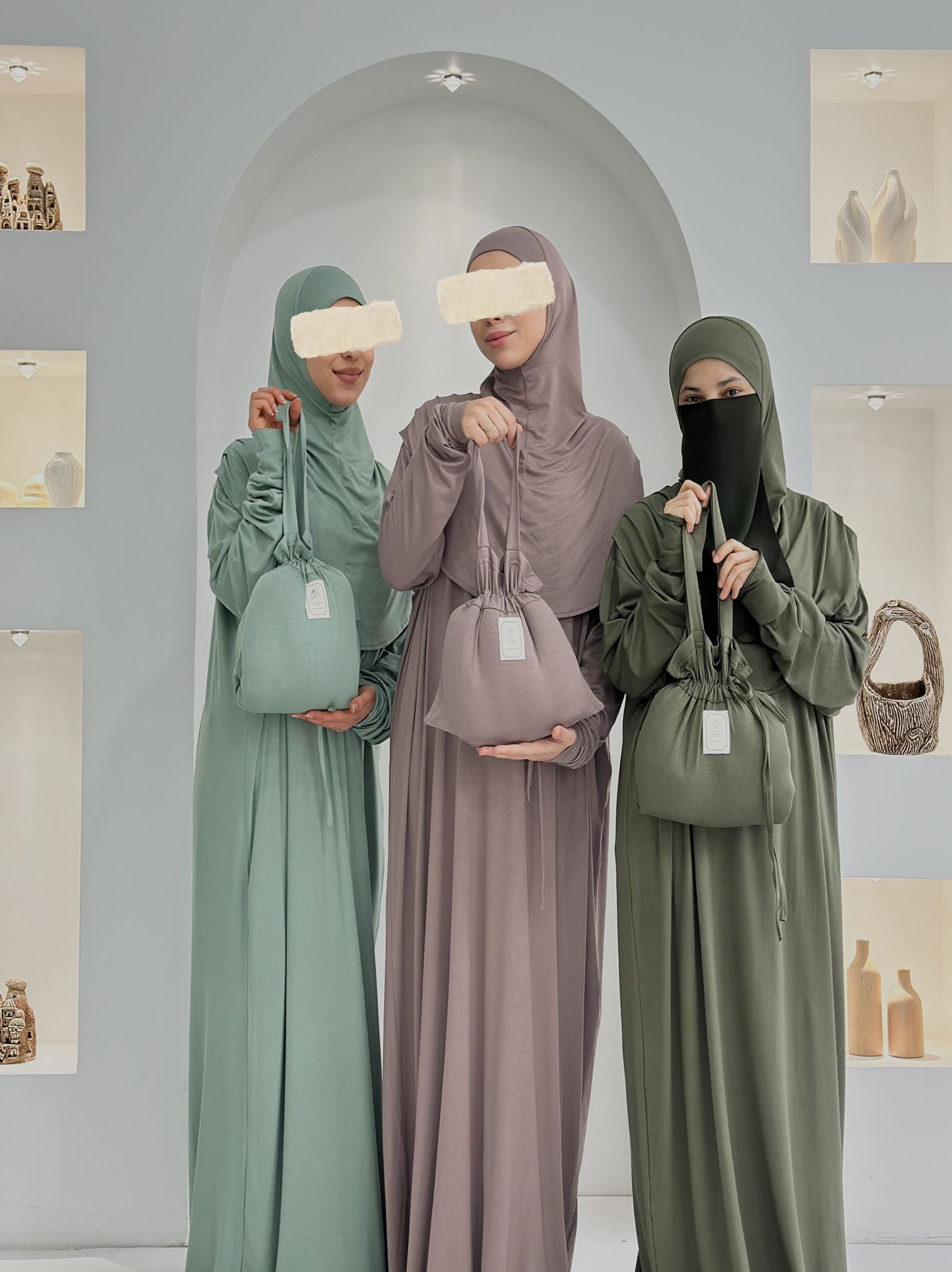 Pamuk Boneli Namaz Elbisesi Vizon ÖN SİPARİŞ ÜRÜNÜMÜZDÜR