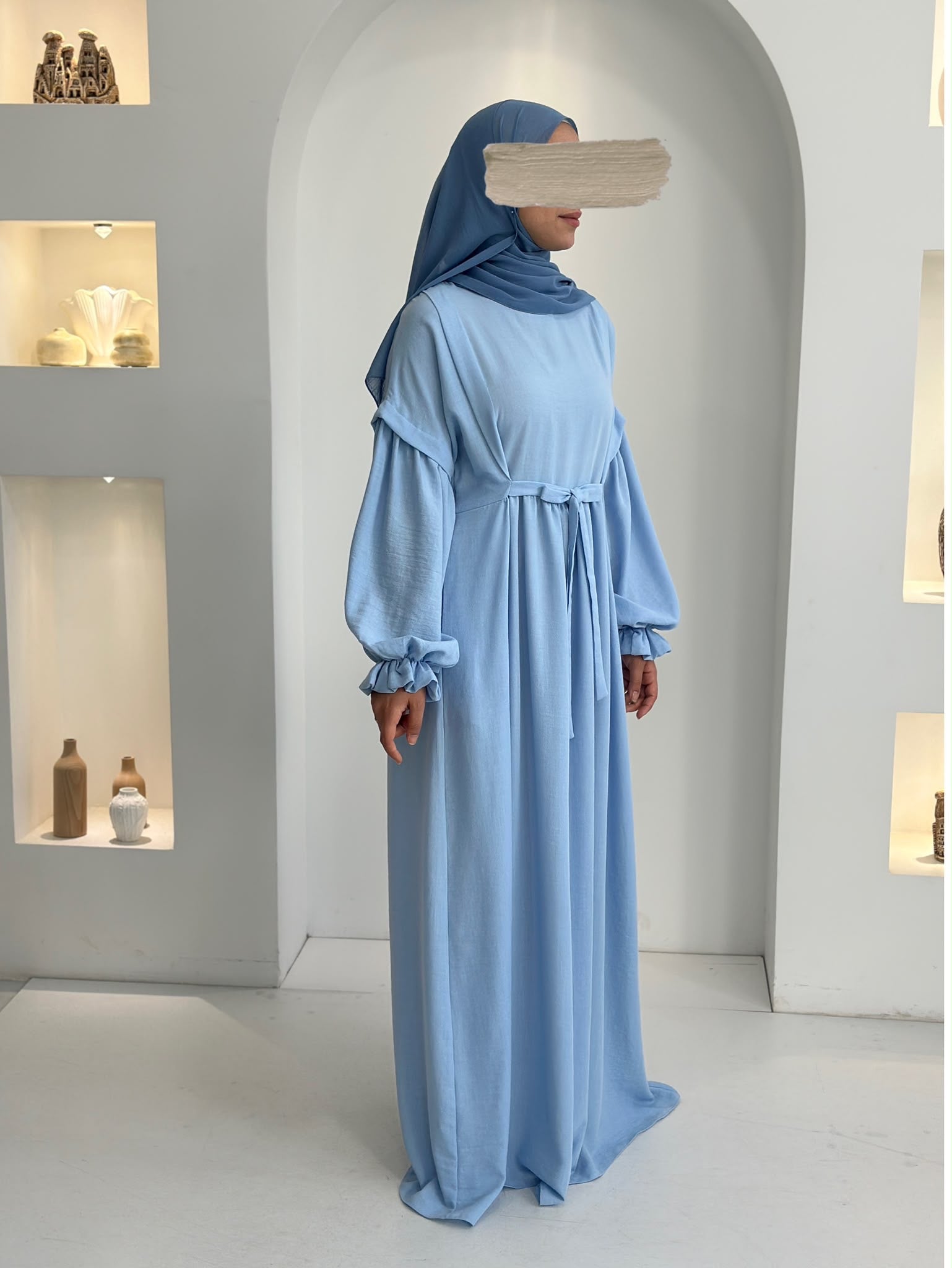Keyen Vintage Elbise Bebe Mavisi ÖN SİPARİŞ ÜRÜNÜMÜZDÜR