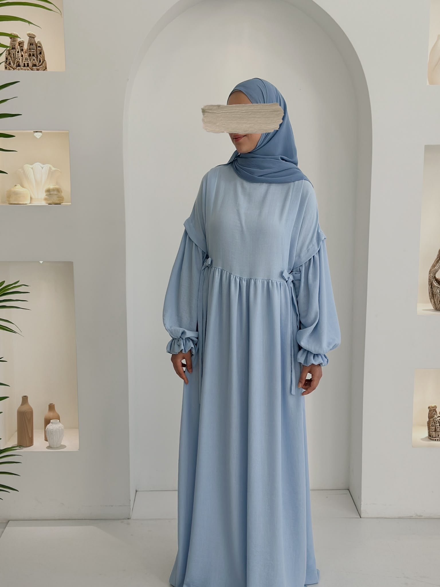 Keyen Vintage Elbise Bebe Mavisi ÖN SİPARİŞ ÜRÜNÜMÜZDÜR