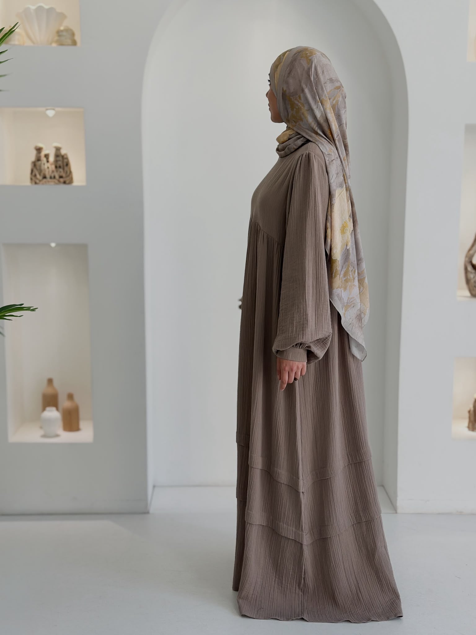 Muslin Farah Vizon+Şal ÖN SİPARİŞ ÜRÜNÜMÜZDÜR