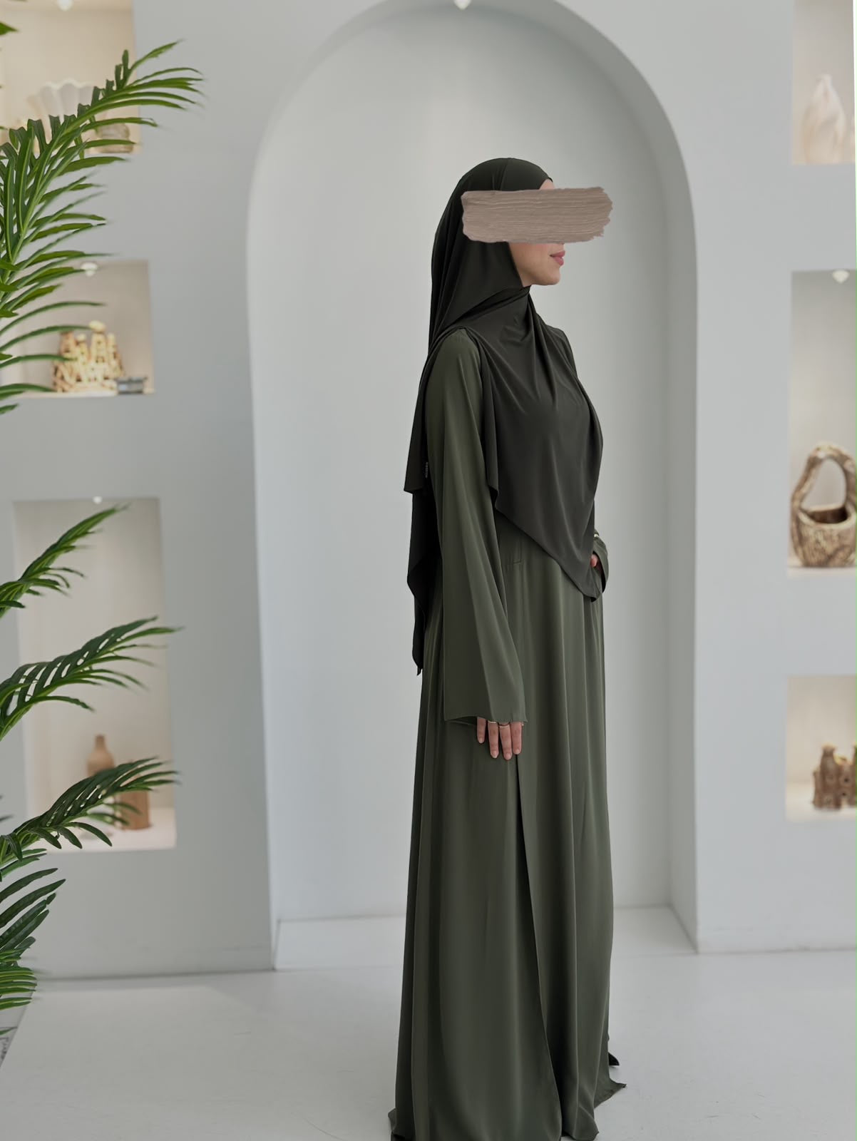 Yeni Model Pantolonlu Takım Haki Şalsız