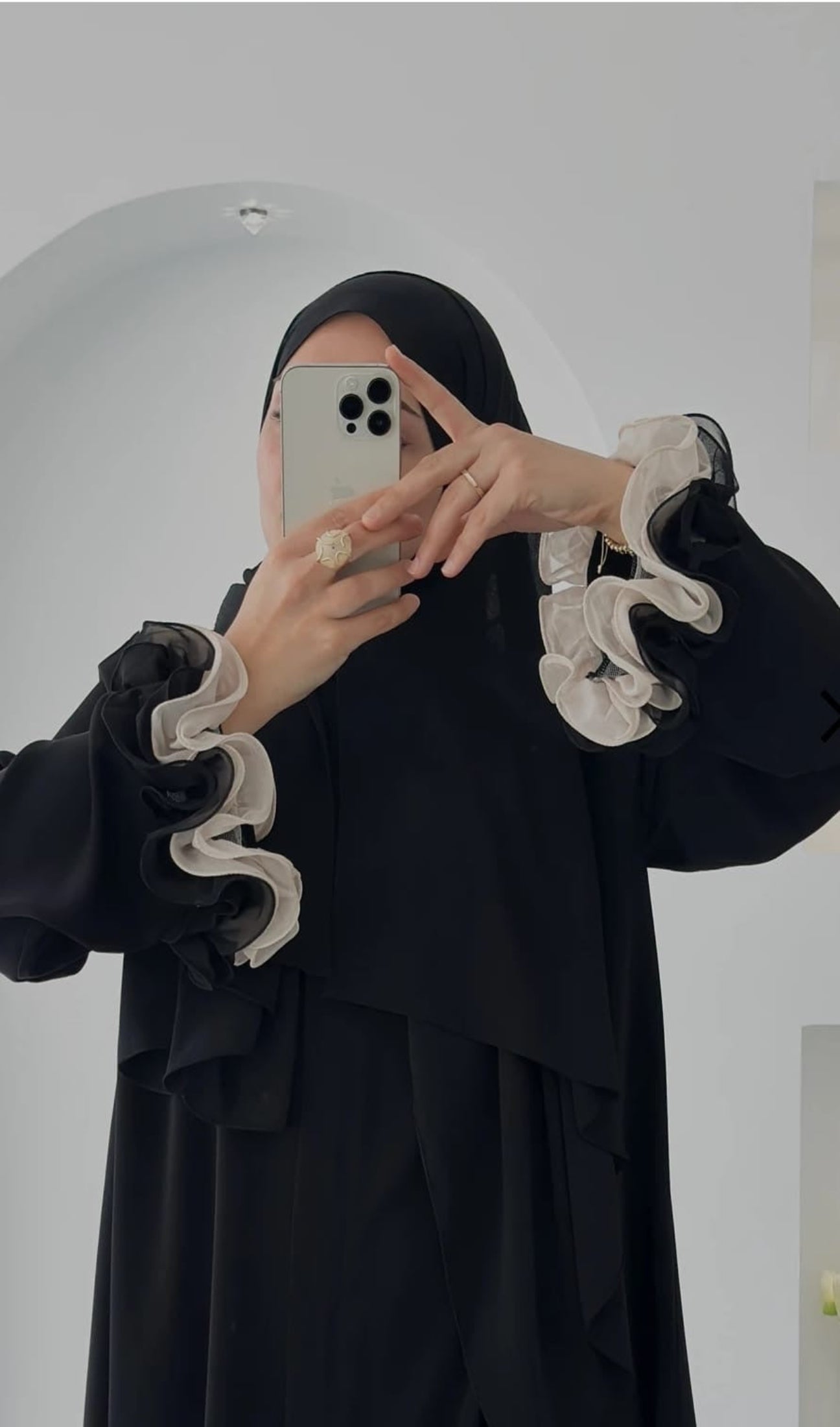 Piraye Ferace Ekru Siyah