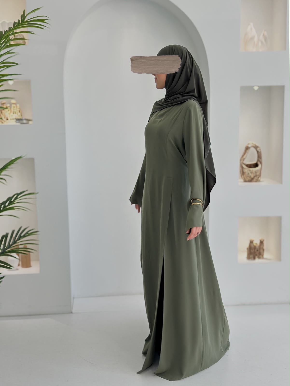 Yeni Model Pantolonlu Takım Haki Şalsız