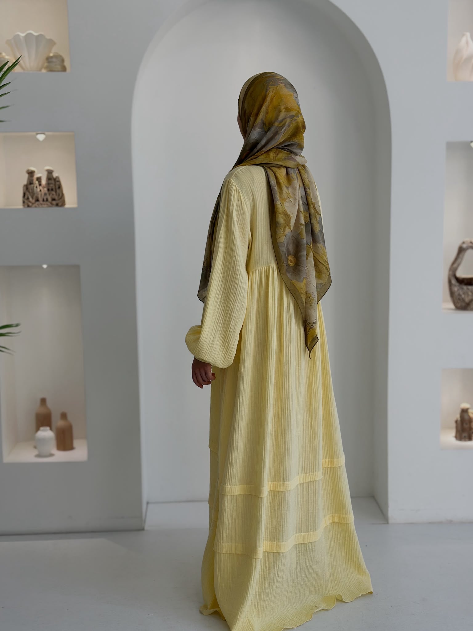Muslin Farah+Şal Sarı ÖN SİPARİŞ ÜRÜNÜMÜZDÜR