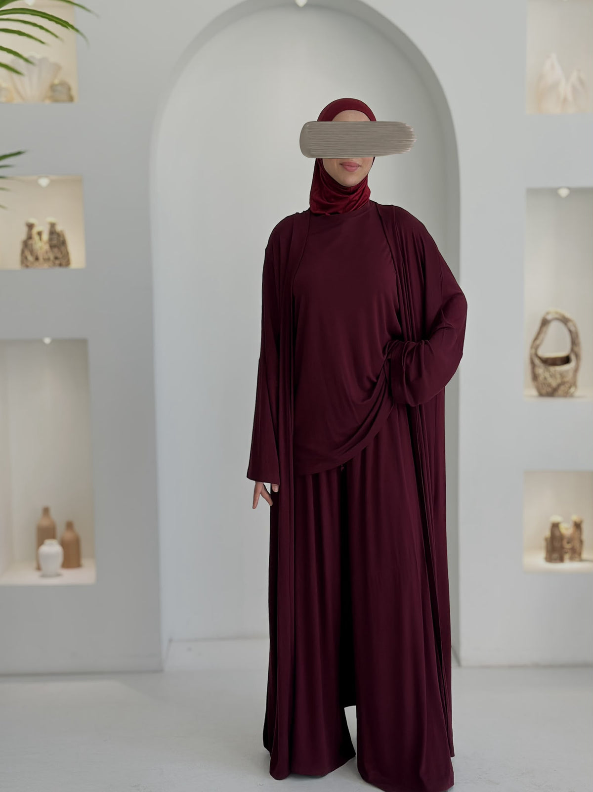 3 lü Bambu Viskon Takım Bordo+Bambu Form Boneli Şal ÖN SİPARİŞ ÜRÜNÜMÜZDÜR