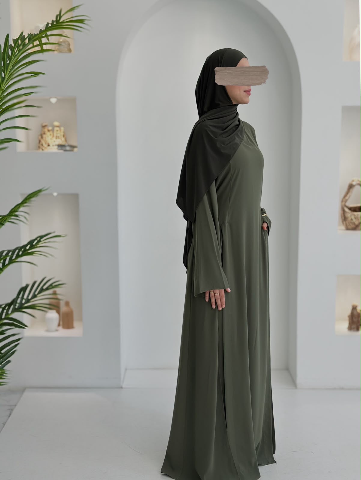 Yeni Model Pantolonlu Takım Haki Şalsız