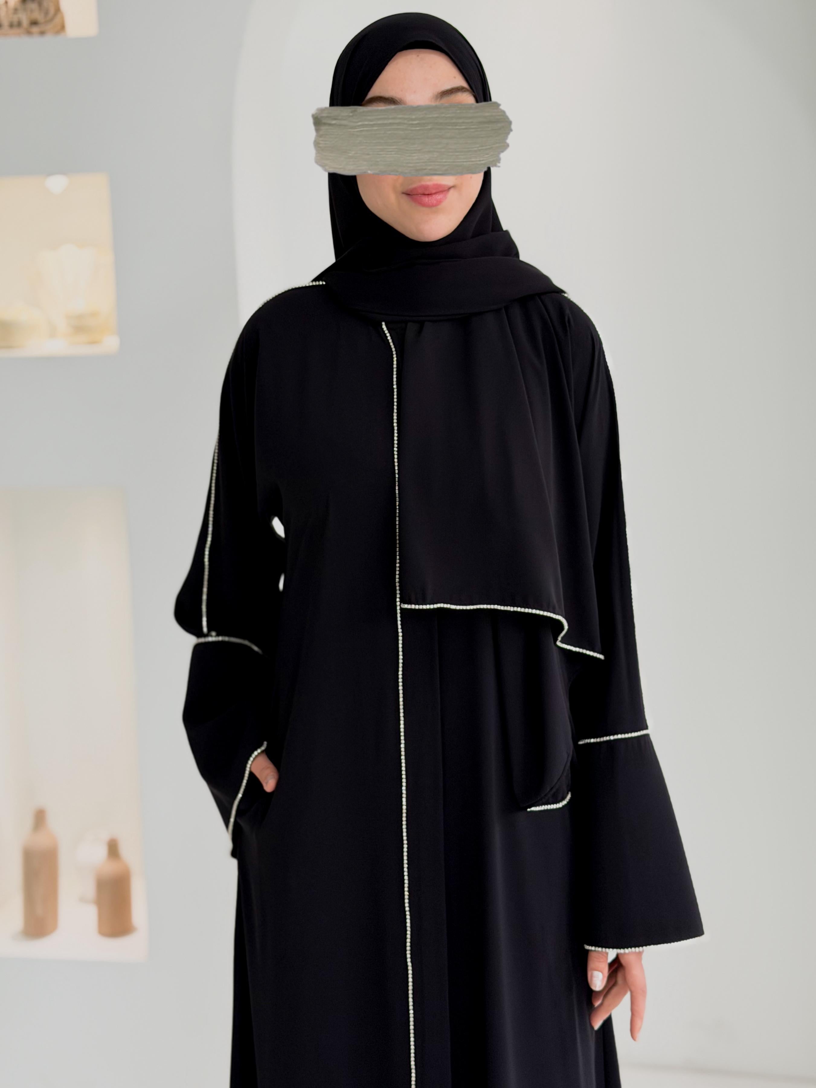 Taşlı Abaya+ Şal ÖN SİPARİŞ ÜRÜNÜMÜZDÜR