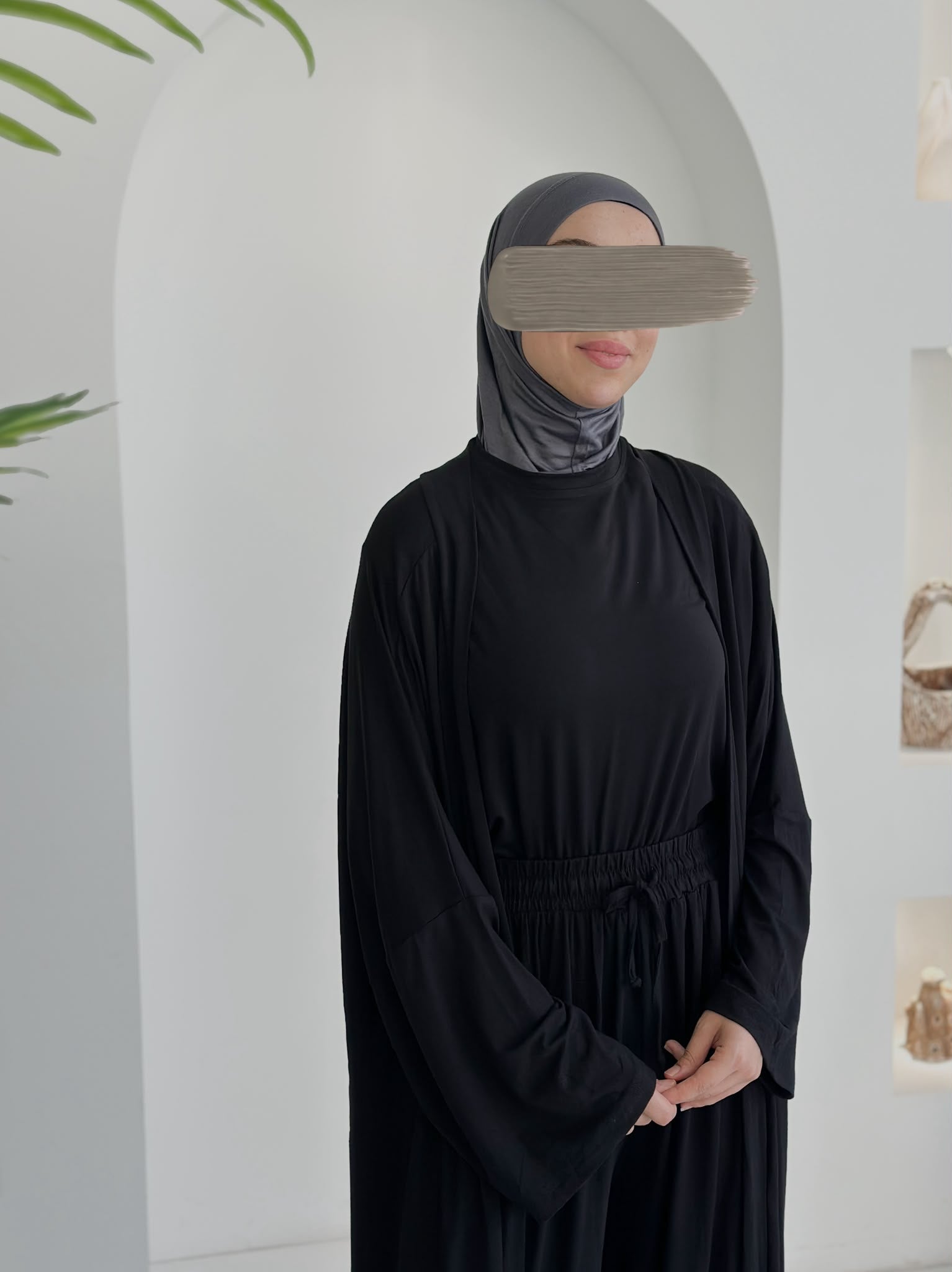 3 lü Bambu Viskon Takım Siyah+Bambu Form Boneli Şal ÖN SİPARİŞ ÜRÜNÜMÜZDÜR