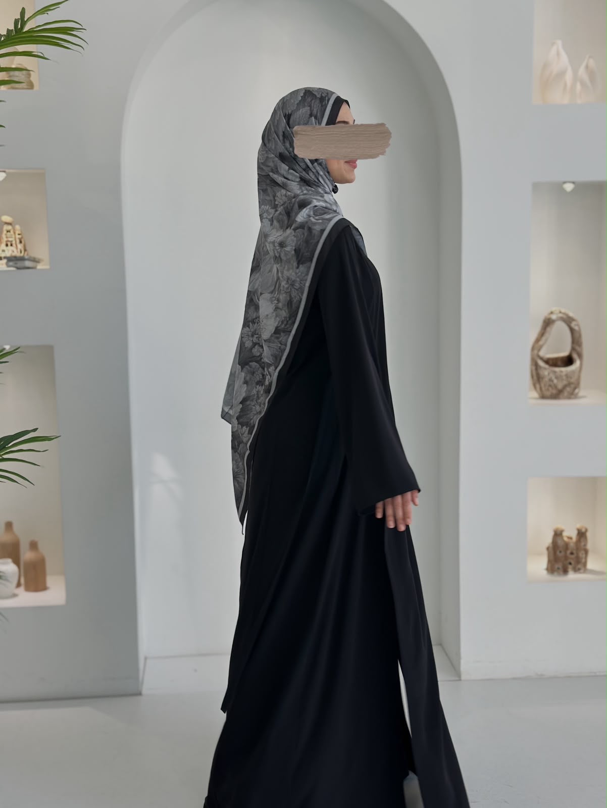 Yeni Model Pantolonlu Takım Siyah Şalsız