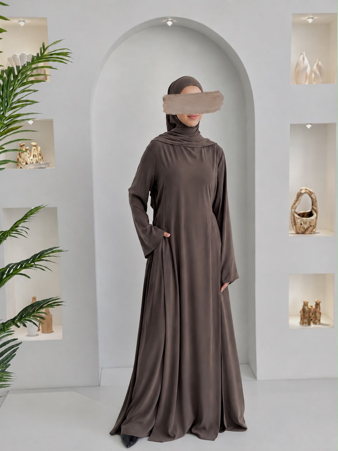 Yeni Model Pantolonlu Takım Kül Şalsız ÖN SİPARİŞ ÜRÜNÜMÜZDÜR