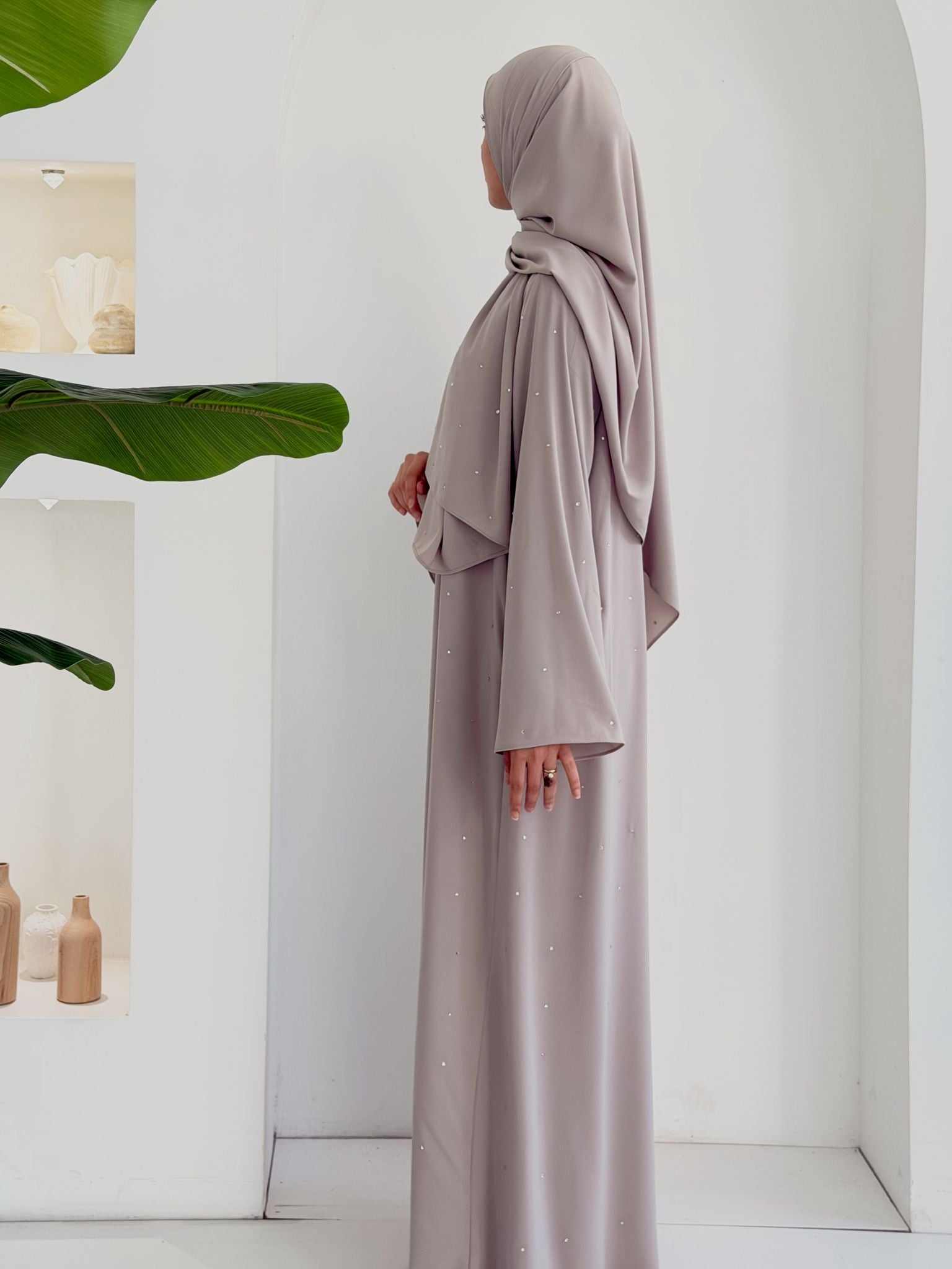 Damla Premium Abaya+ Şal Taş ÖN SİPARİŞ ÜRÜNÜMÜZDÜR