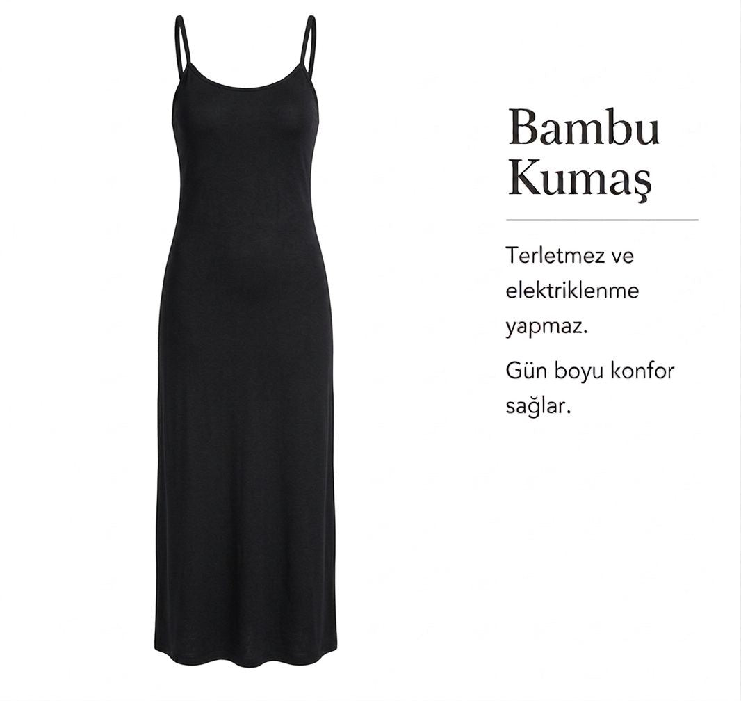 Bambu Ayar Akili Uzun Kombiazon-Siyah