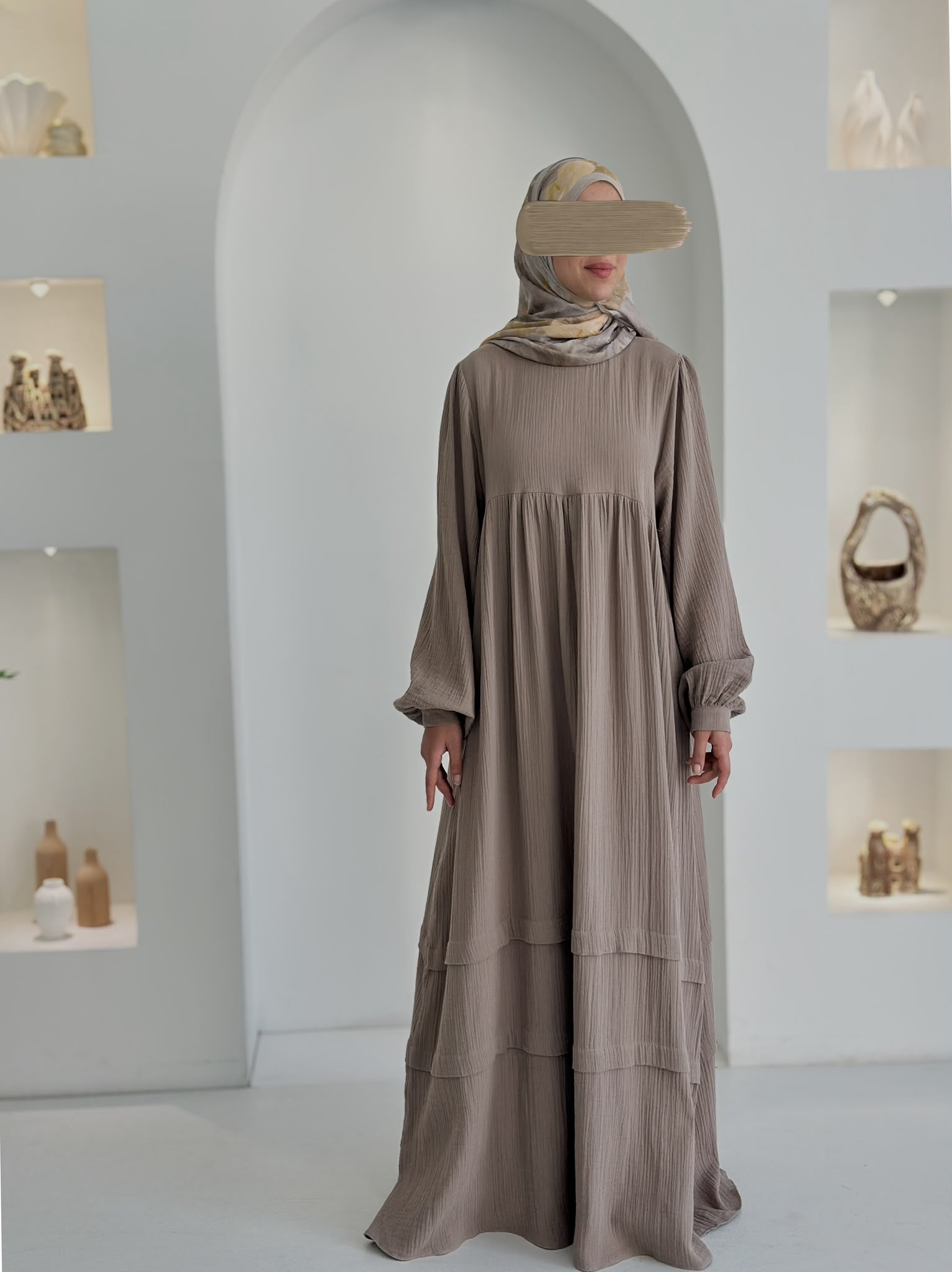 Muslin Farah Vizon+Şal ÖN SİPARİŞ ÜRÜNÜMÜZDÜR