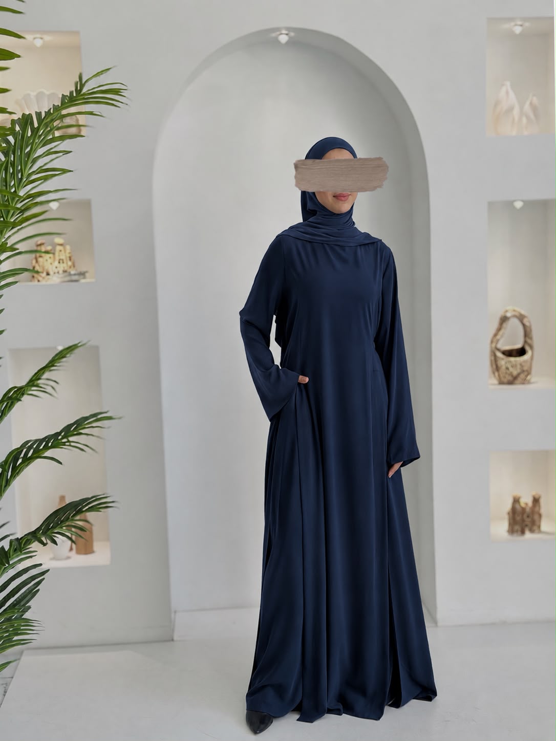 Yeni Model Pantolonlu Takım Lacivert Şalsız ÖN SİPARİŞ ÜRÜNÜMÜZDÜR