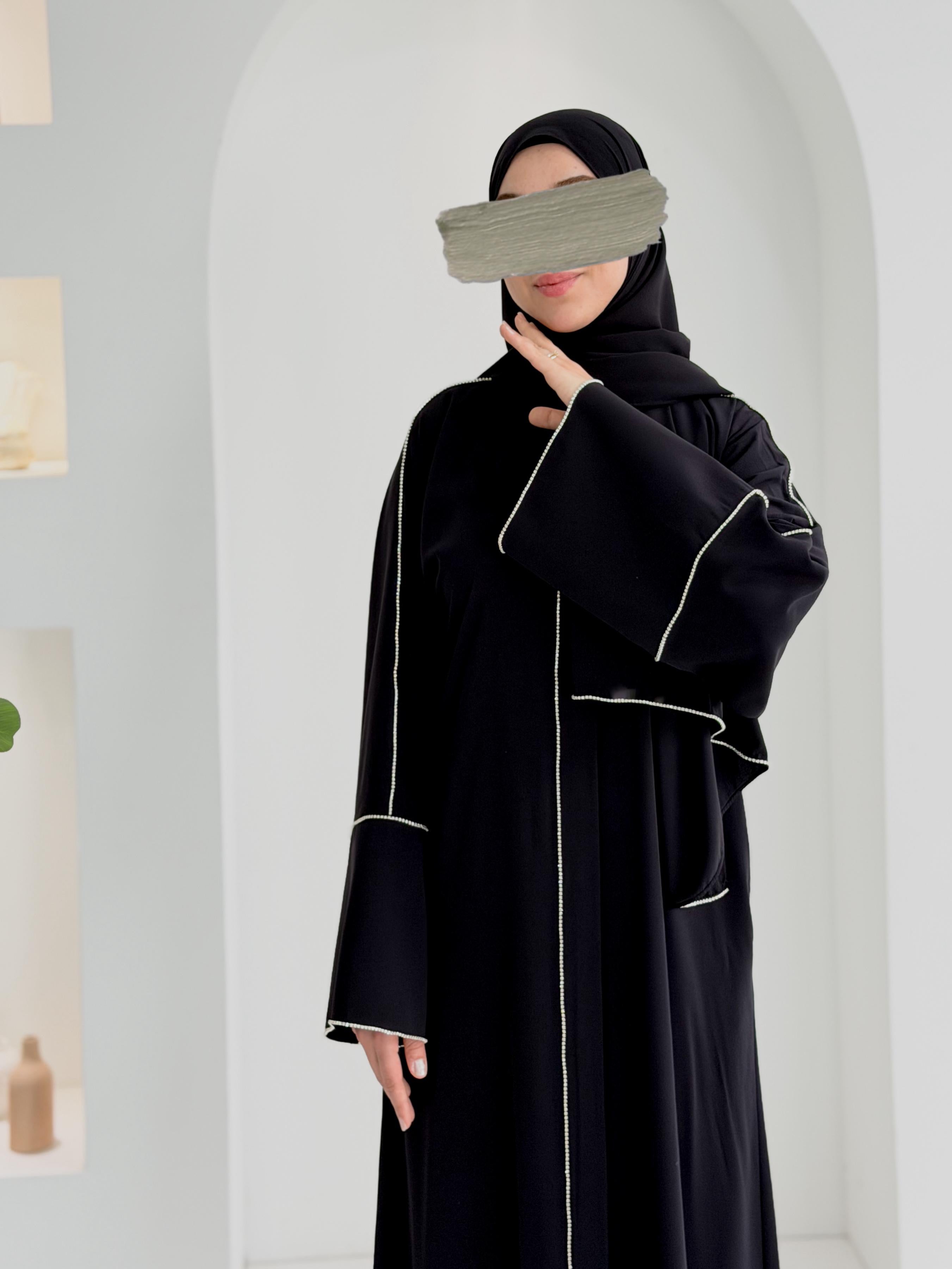 Taşlı Abaya+ Şal ÖN SİPARİŞ ÜRÜNÜMÜZDÜR