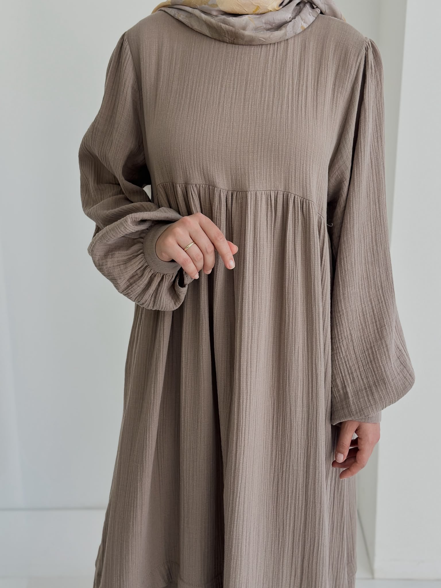 Muslin Farah Vizon+Şal ÖN SİPARİŞ ÜRÜNÜMÜZDÜR