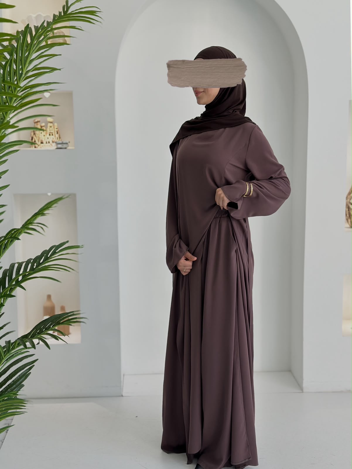 Yeni Model Pantolonlu Takım Kül Şalsız