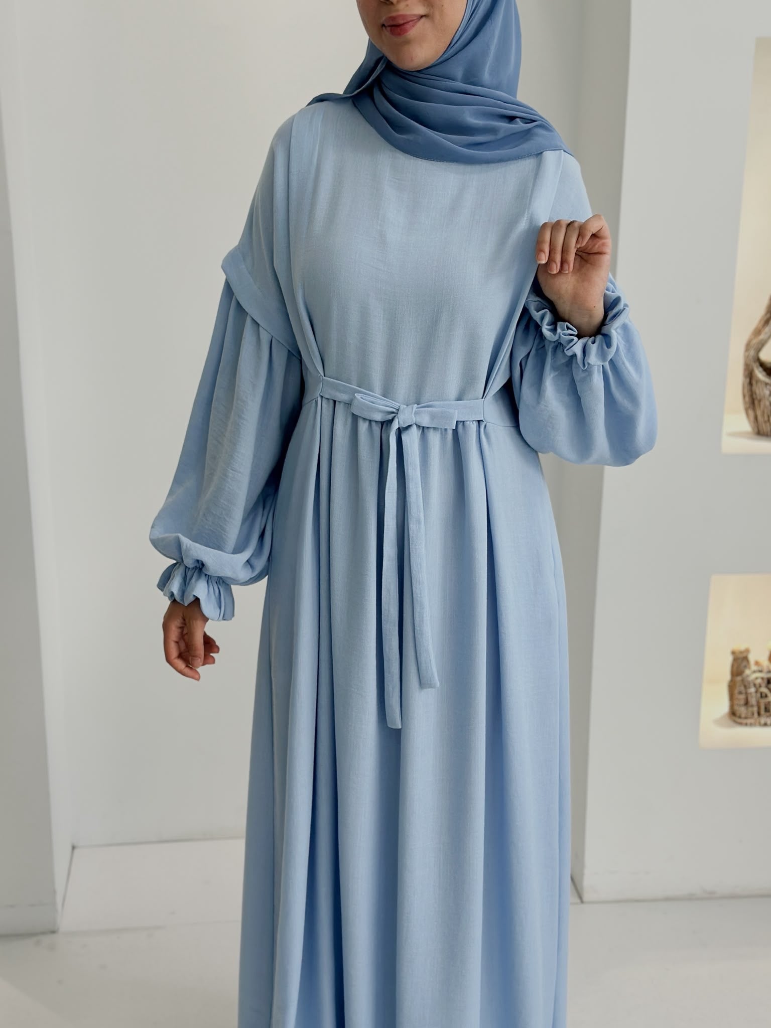 Keyen Vintage Elbise Bebe Mavisi ÖN SİPARİŞ ÜRÜNÜMÜZDÜR