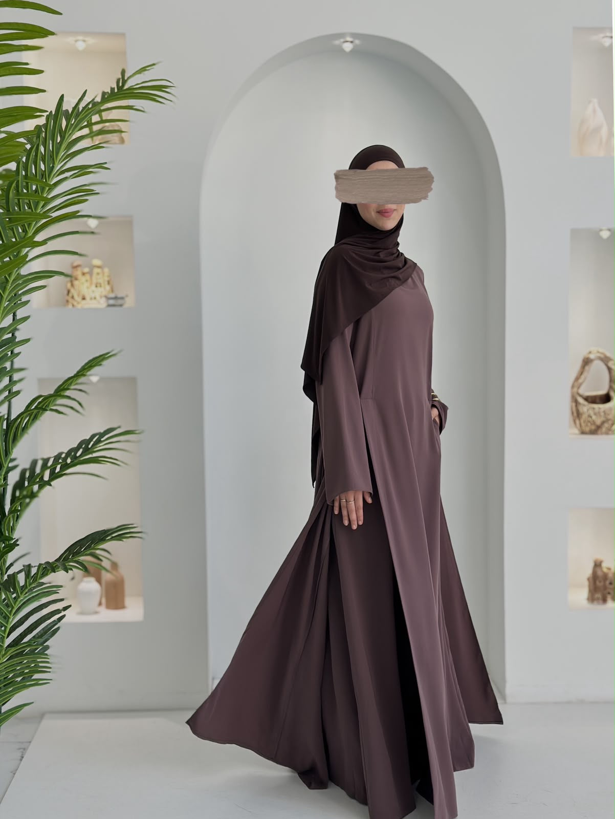 Yeni Model Pantolonlu Takım Kül Şalsız