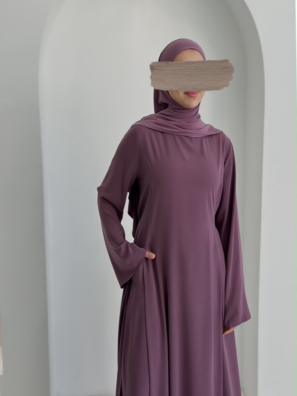 Yeni Model Pantolonlu Takım Lila Şalsız