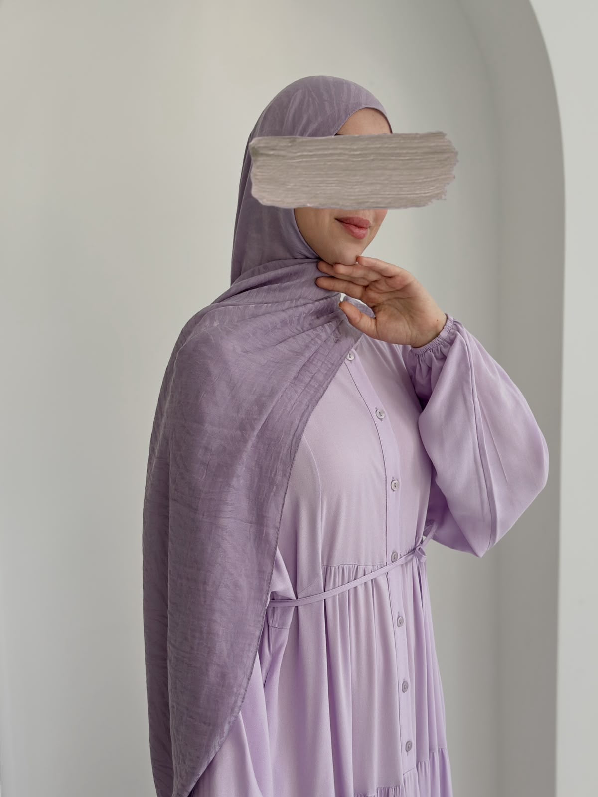 Viskon Büzgülü Elbise ŞALSIZ Lila ÖN SİPARİŞ ÜRÜNÜMÜZDÜR