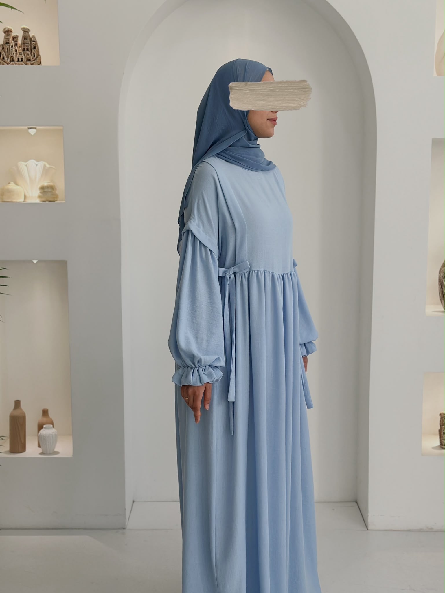 Keyen Vintage Elbise Bebe Mavisi ÖN SİPARİŞ ÜRÜNÜMÜZDÜR