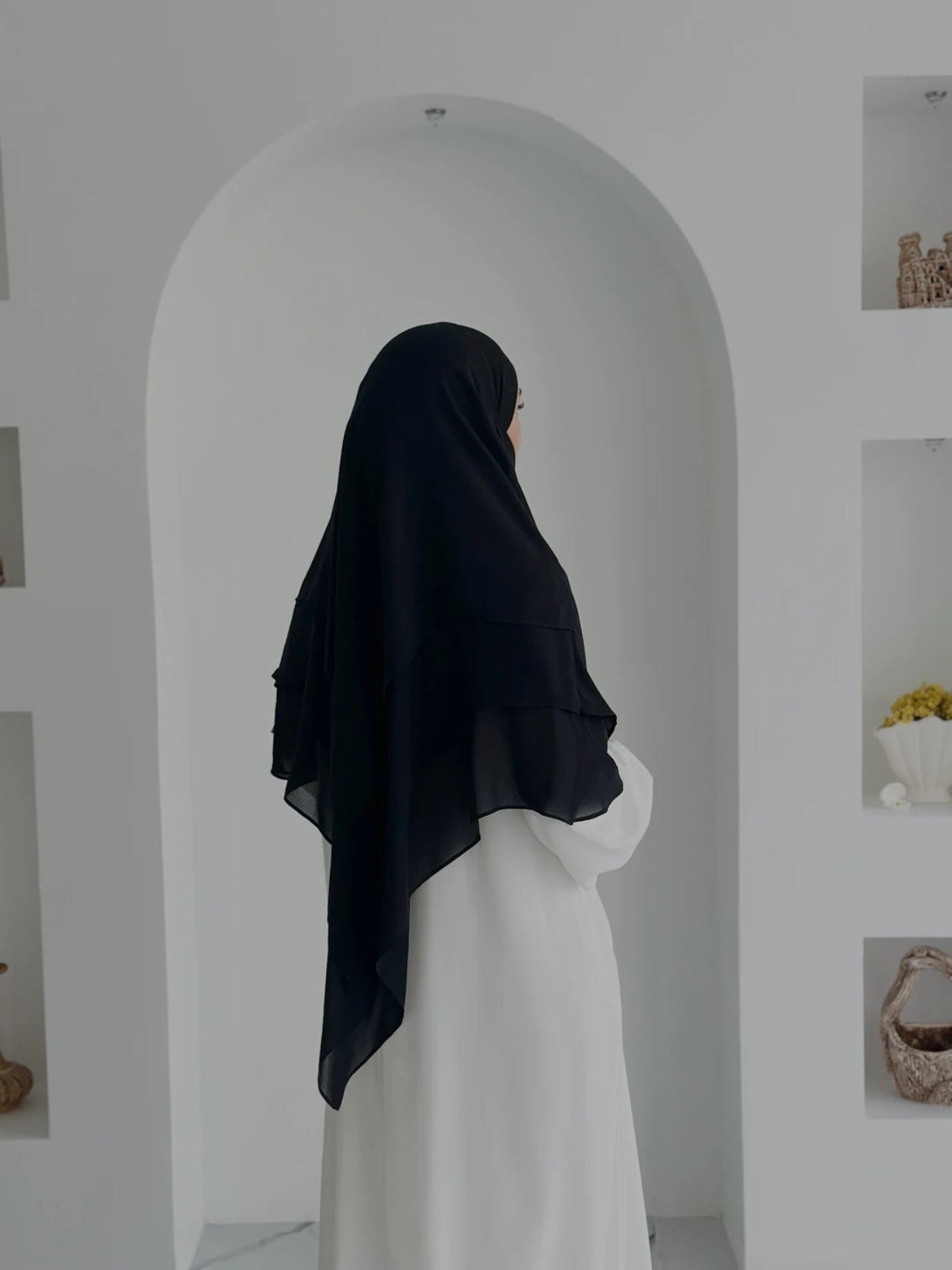 Nisa Kısa Sufle Siyah