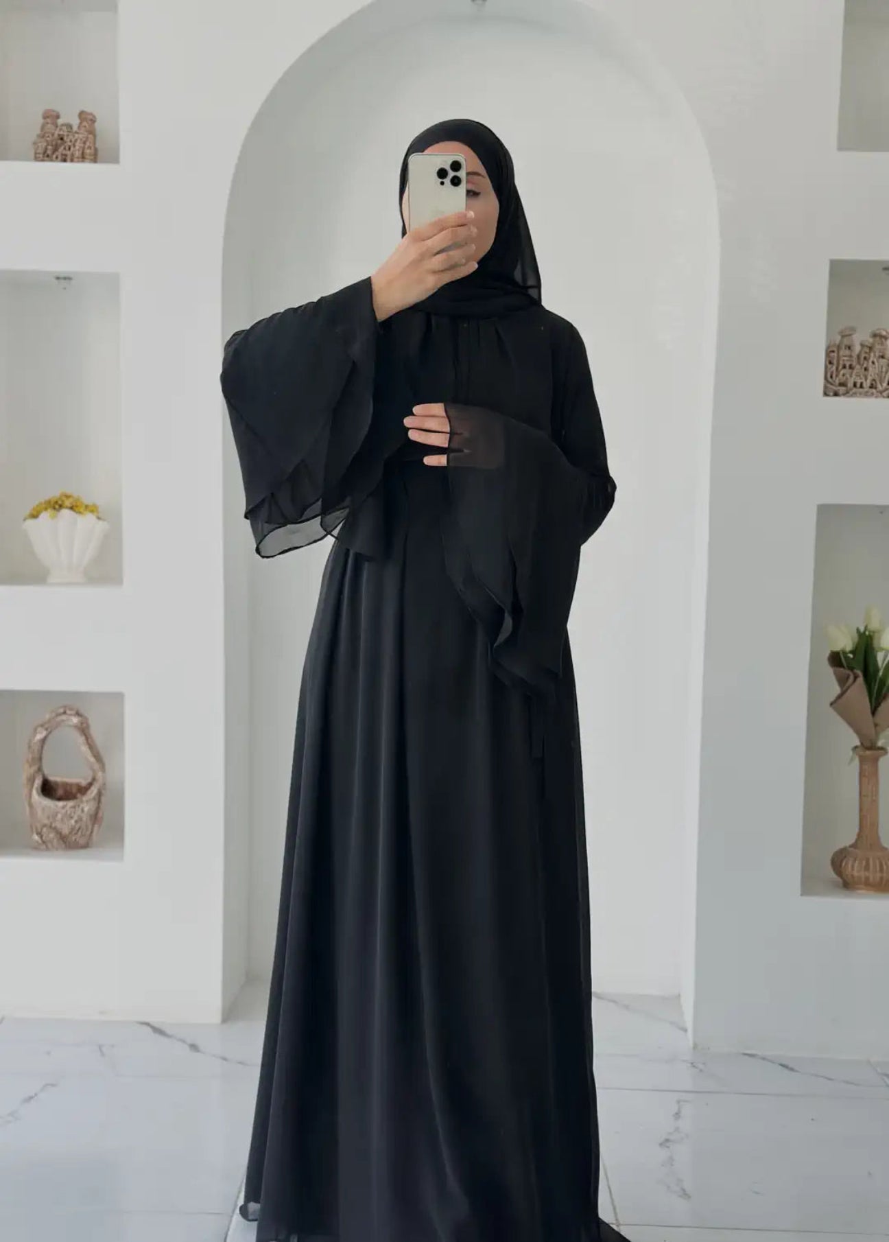 Ahu Şifon Elbise Siyah
