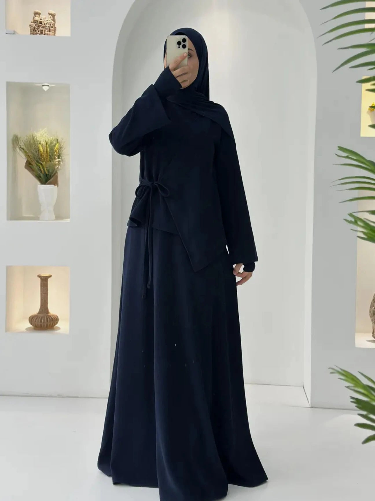 Roza Etekli Takım Lacivert