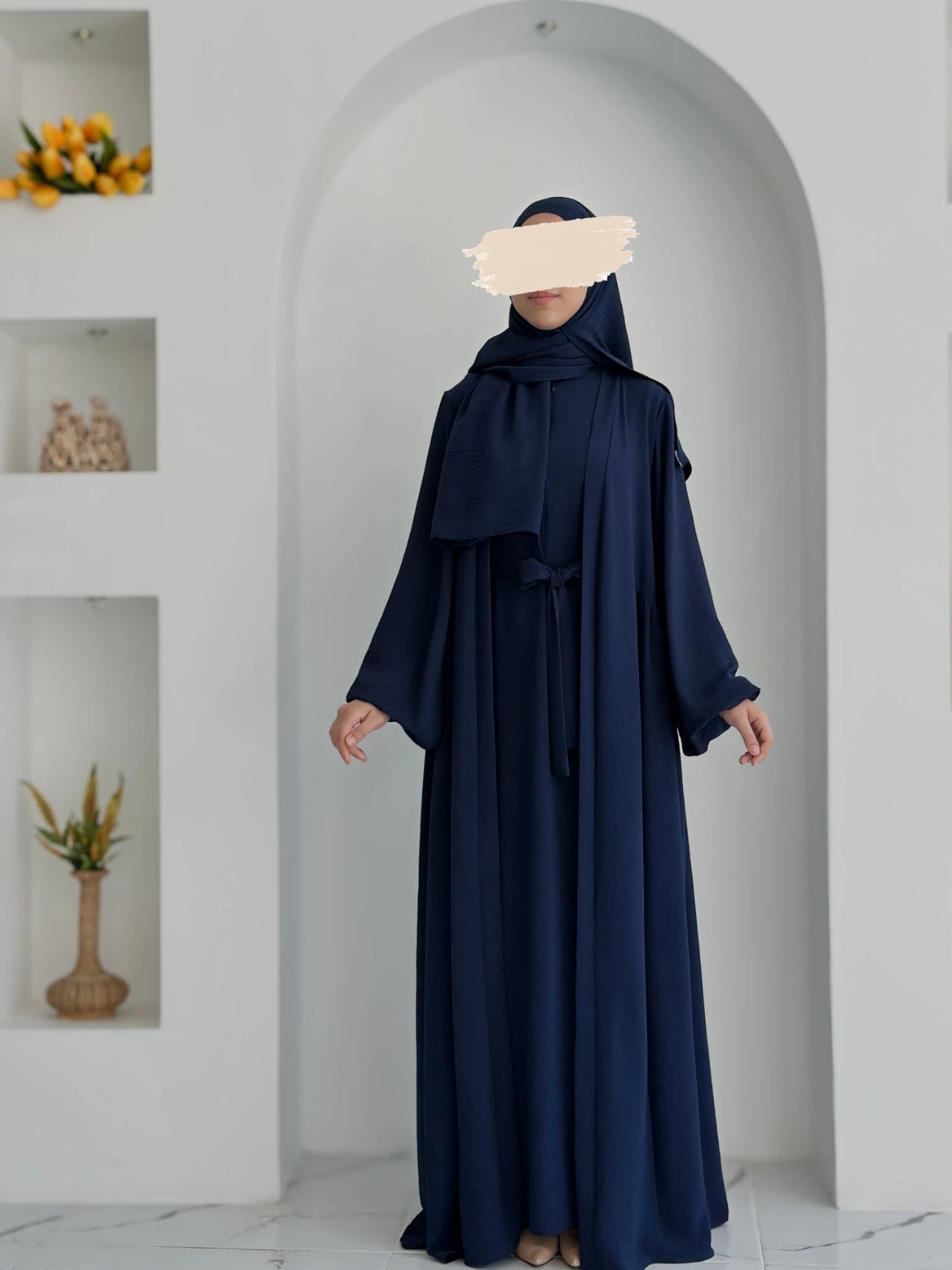 Laden Önden Fermuarlı Lacivert