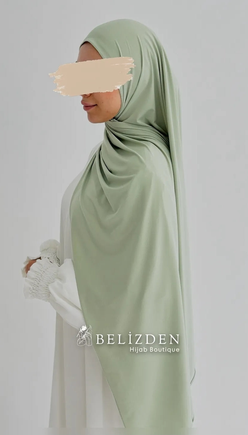 Premium jersey Şal Düz Çağla