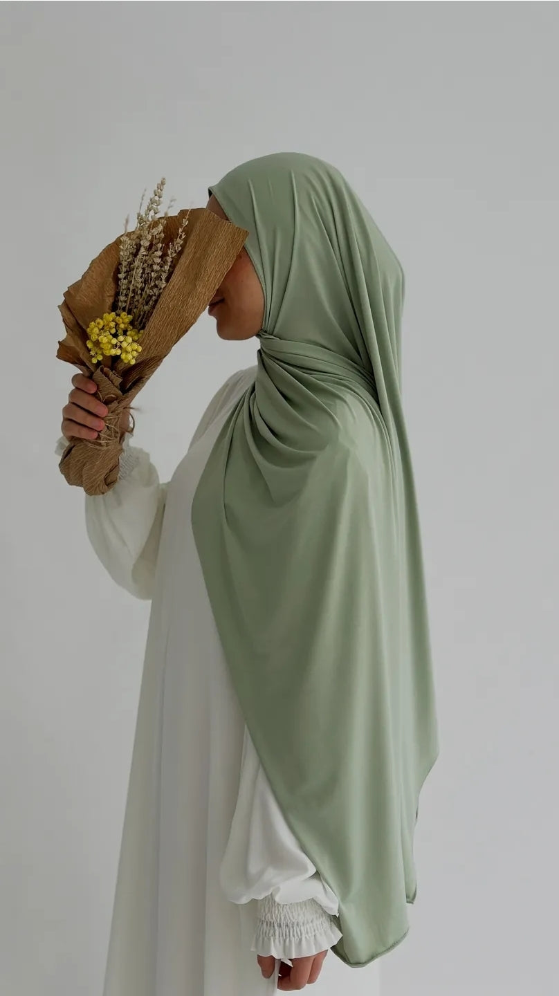 Premium jersey Şal Düz Çağla