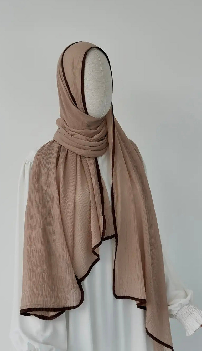 %100 Doğal Muslin Açık Vizon