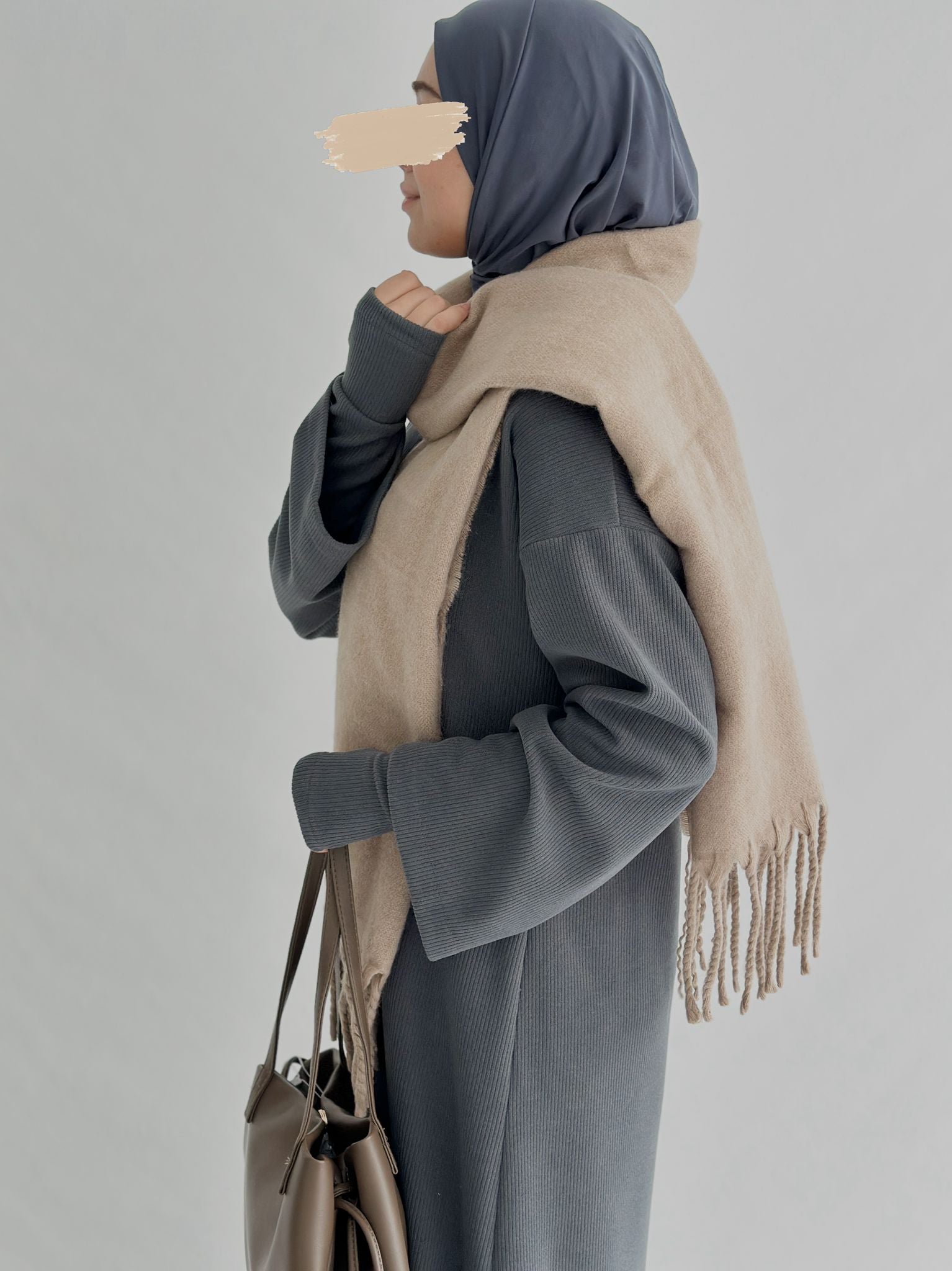 Fitilli Kolluklu Gri