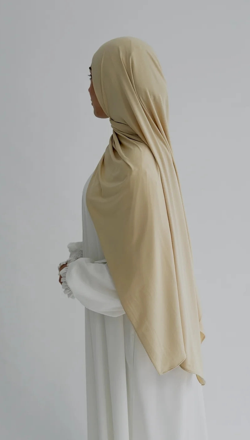 Premium jersey Şal Düz Soft Sarı