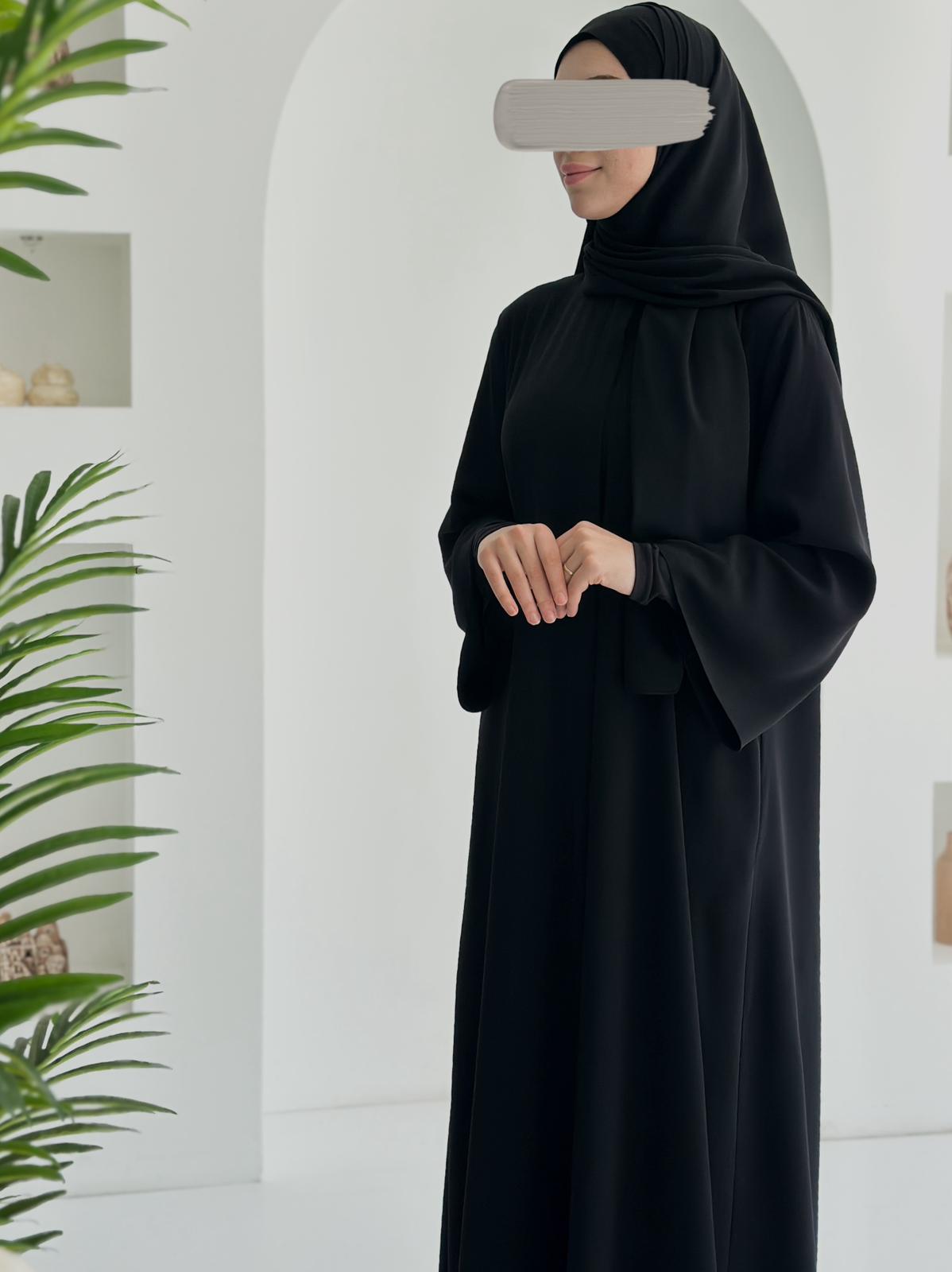 Yelpaze Ferace +Şal Siyah ÖN SİPARİŞ ÜRÜNÜMÜZDÜR