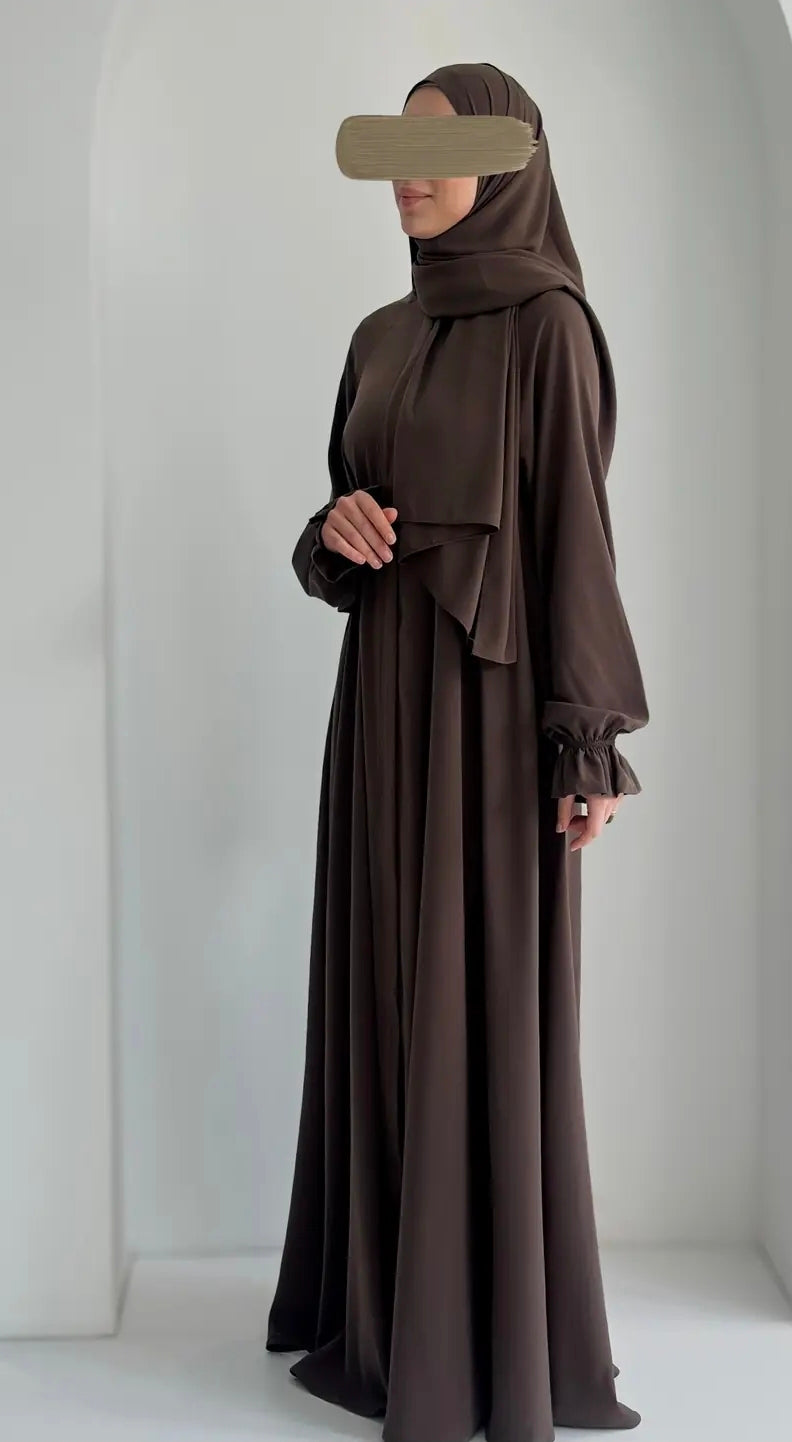 Mihra Ferace +Şal Koyu Kül ÖN SİPARİŞ ÜRÜNÜMÜZDÜR